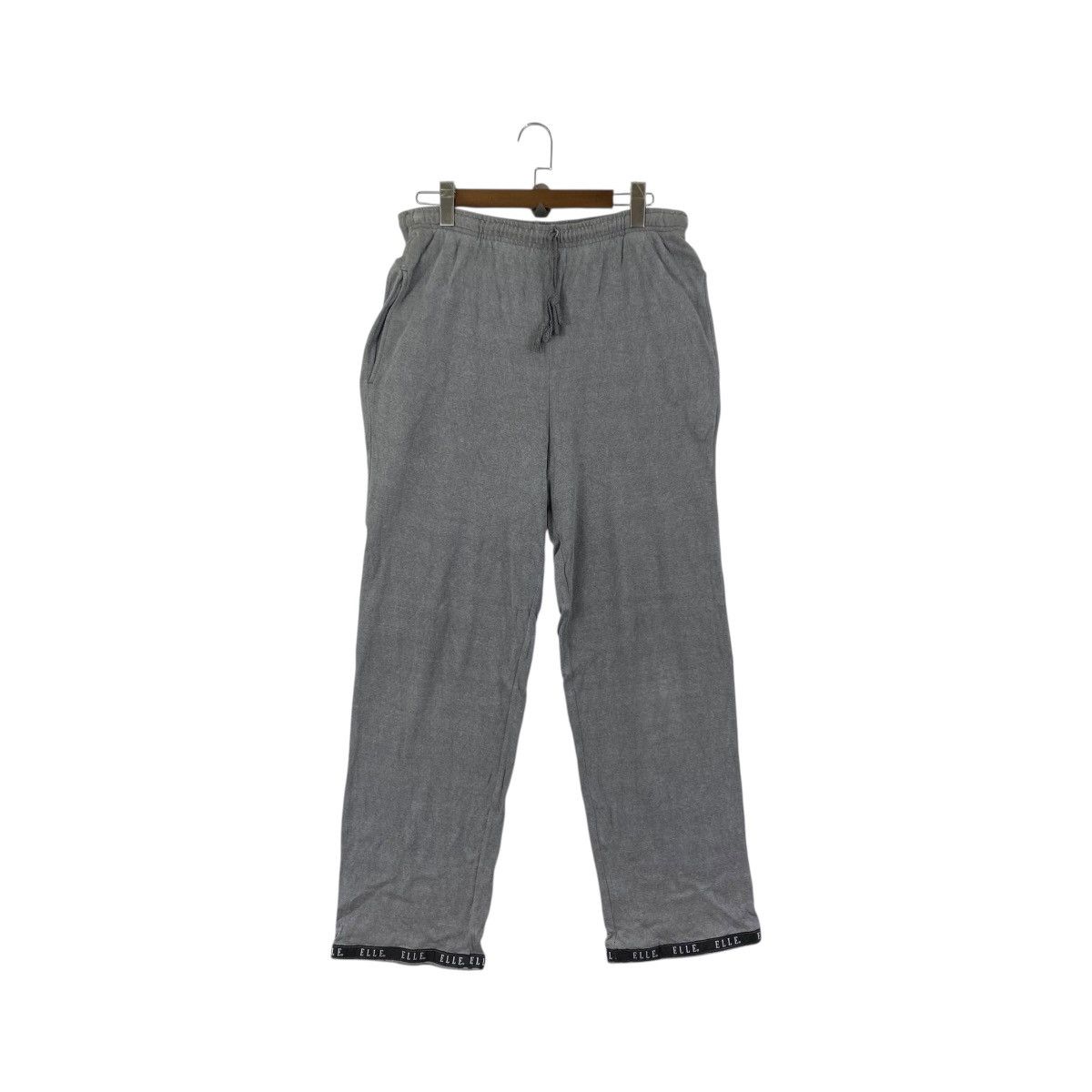 Vintage ELLE Grey Wool Jogger Trousers Casual Pant Size 33" - 1 Thumbnail