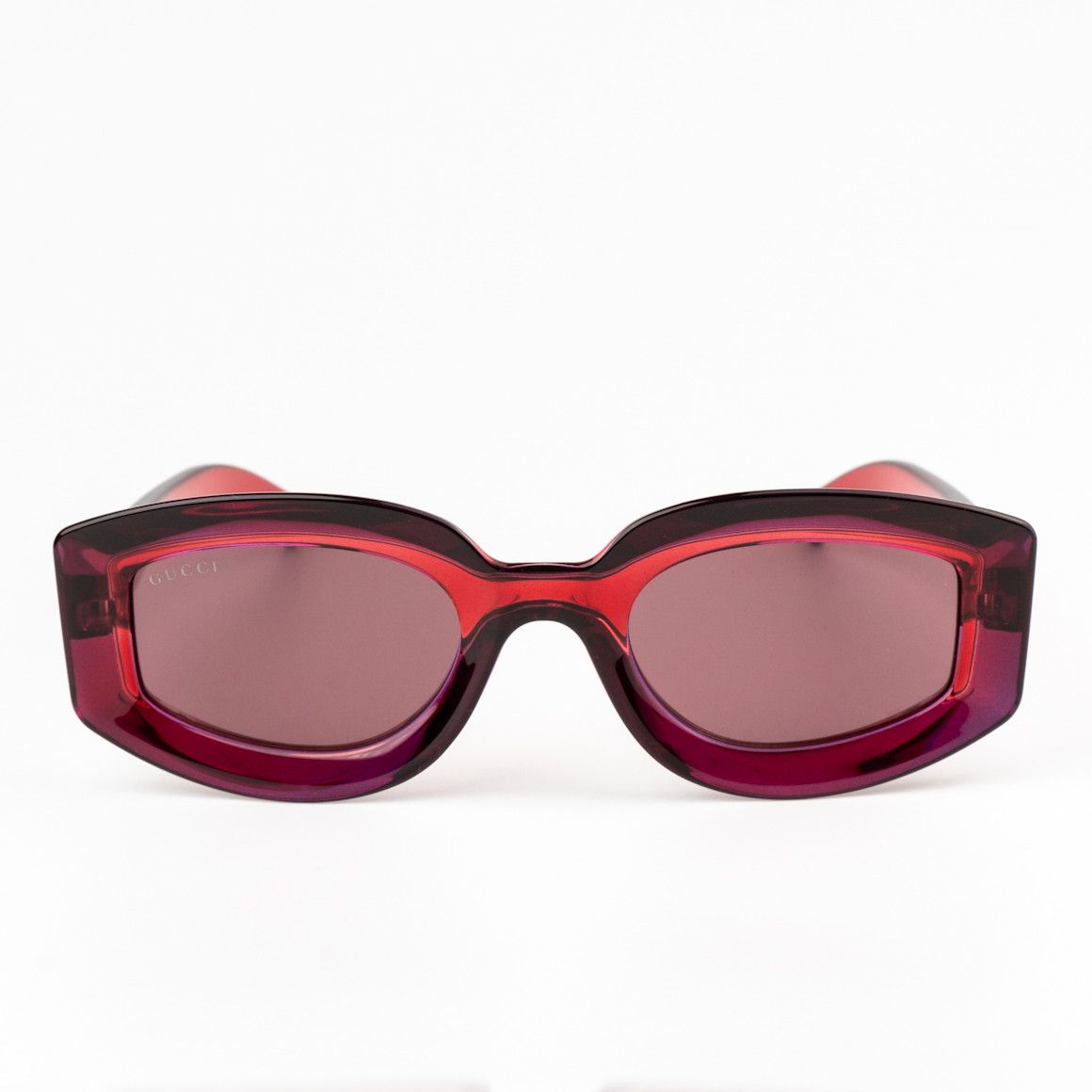 Gucci NEW Gucci GG1719S 004 Red Violet Women Square Sunglasses Size ONE SIZE - 2 Thumbnail