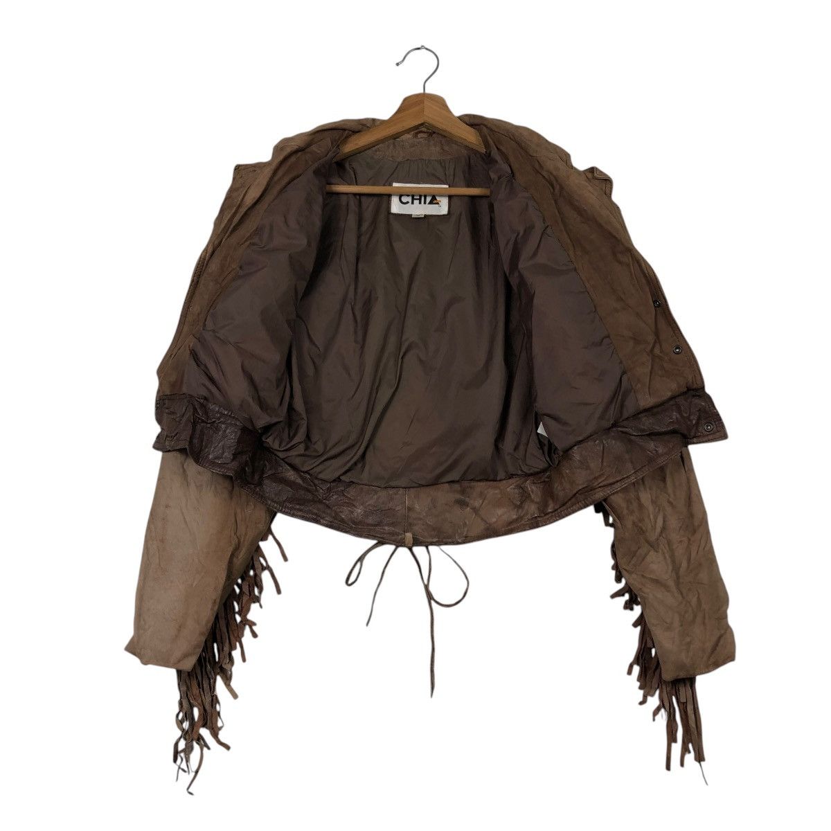 Japanese Brand 🔥VINTAGE CROPPED LEATHER JACKET RIOT RIOT DESIGN CHIA Size US M / EU 48-50 / 2 - 15 Thumbnail