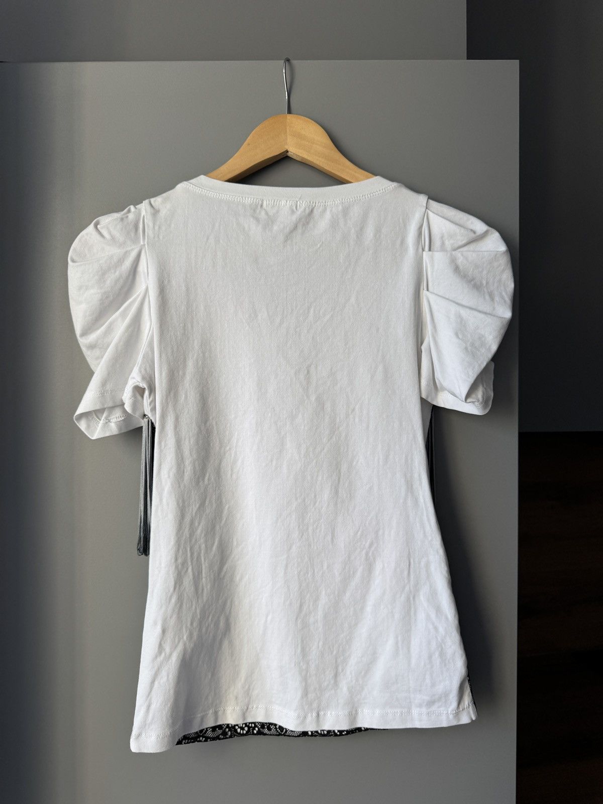 Miu Miu Miu Miu Boho Detailed White T-shirt Size S / US 4 / IT 40 - 5 Thumbnail