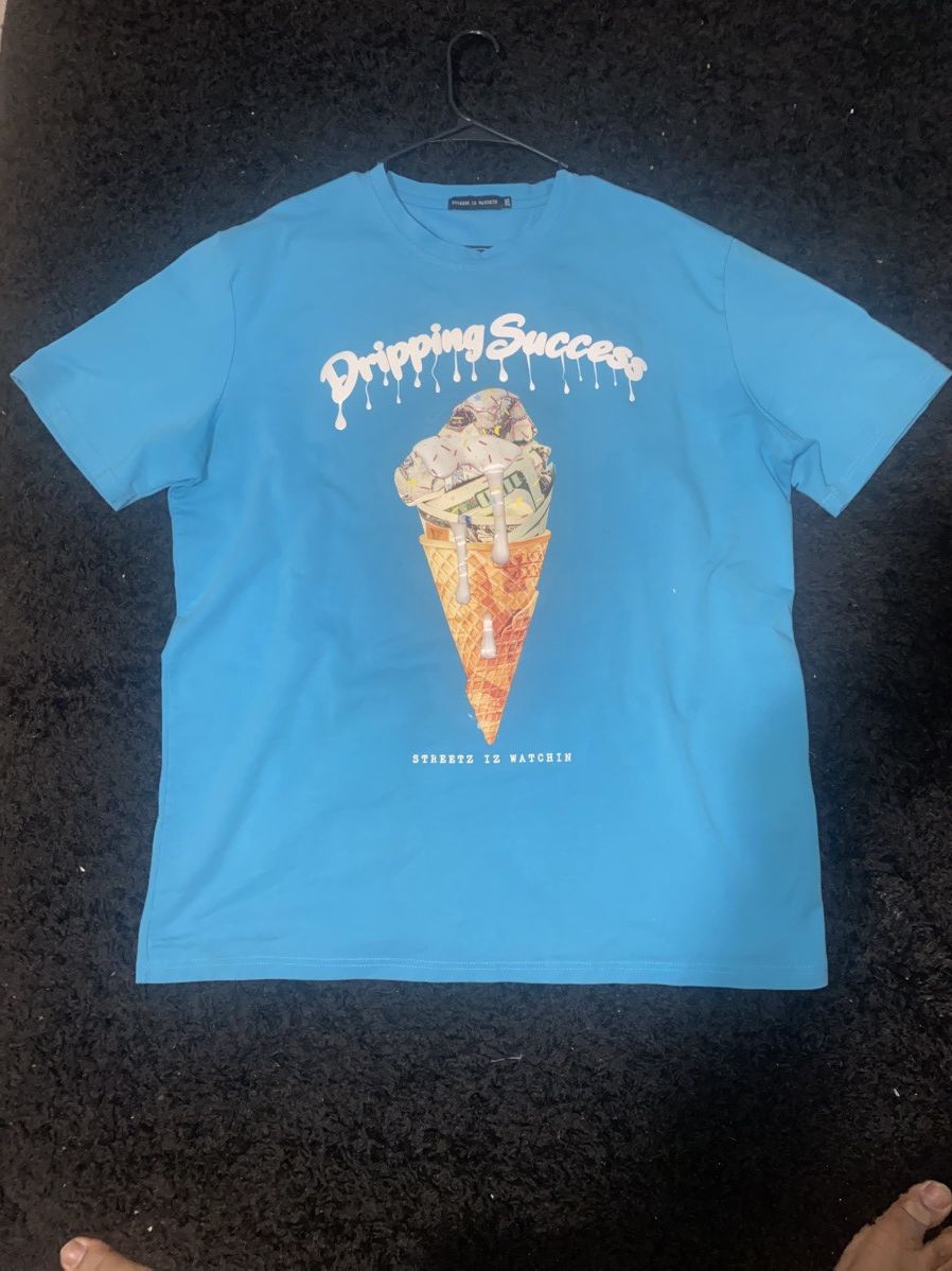 Other "Dripping Success" Graphic Tee - Bright Blue Size US XXL / EU 58 / 5 - 1 Thumbnail
