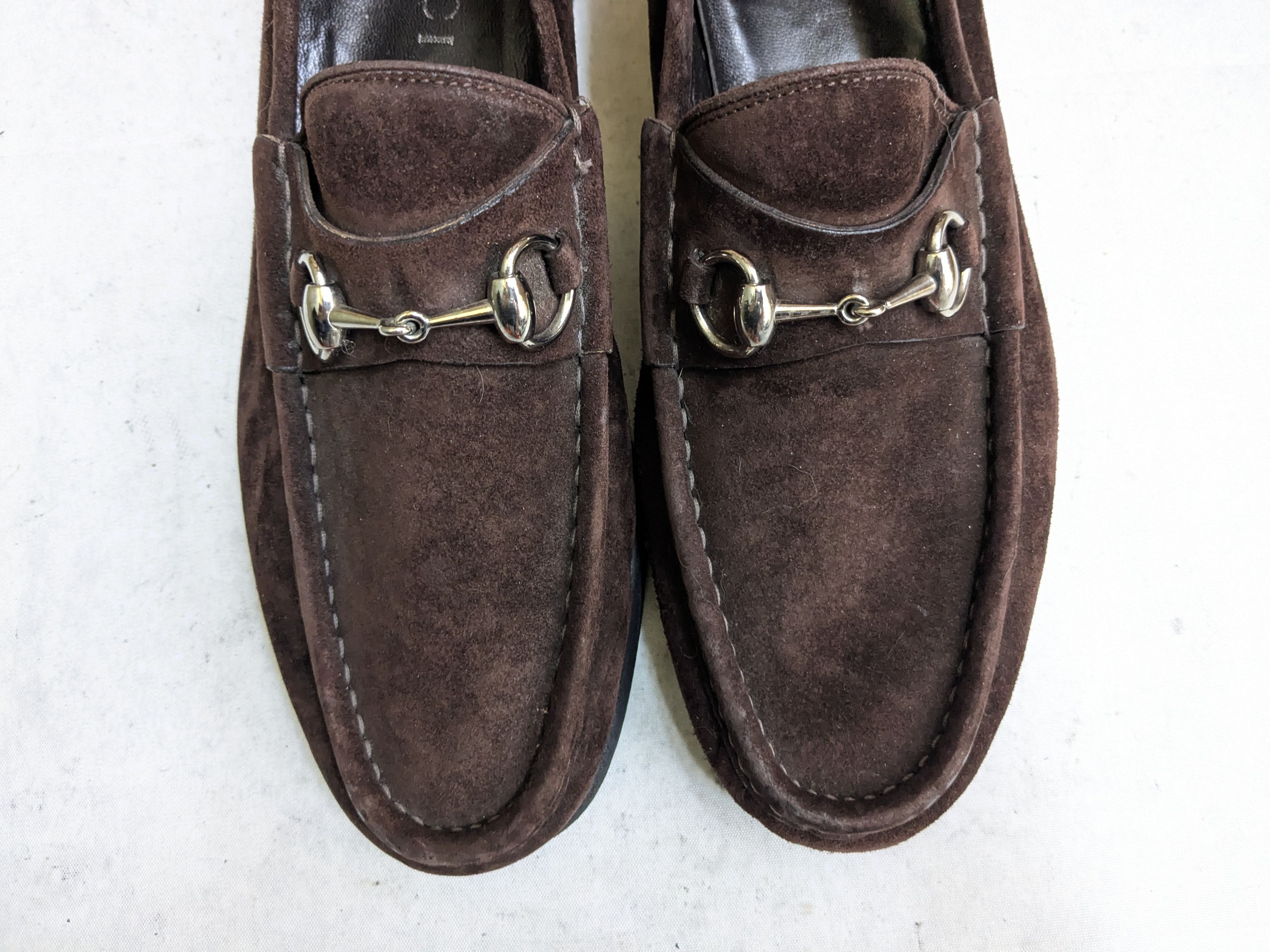 Gucci Gucci Horsebit Loafers Brown Suede Leather 9.5 D Snaffle Size US 9.5 / EU 42-43 - 3 Thumbnail