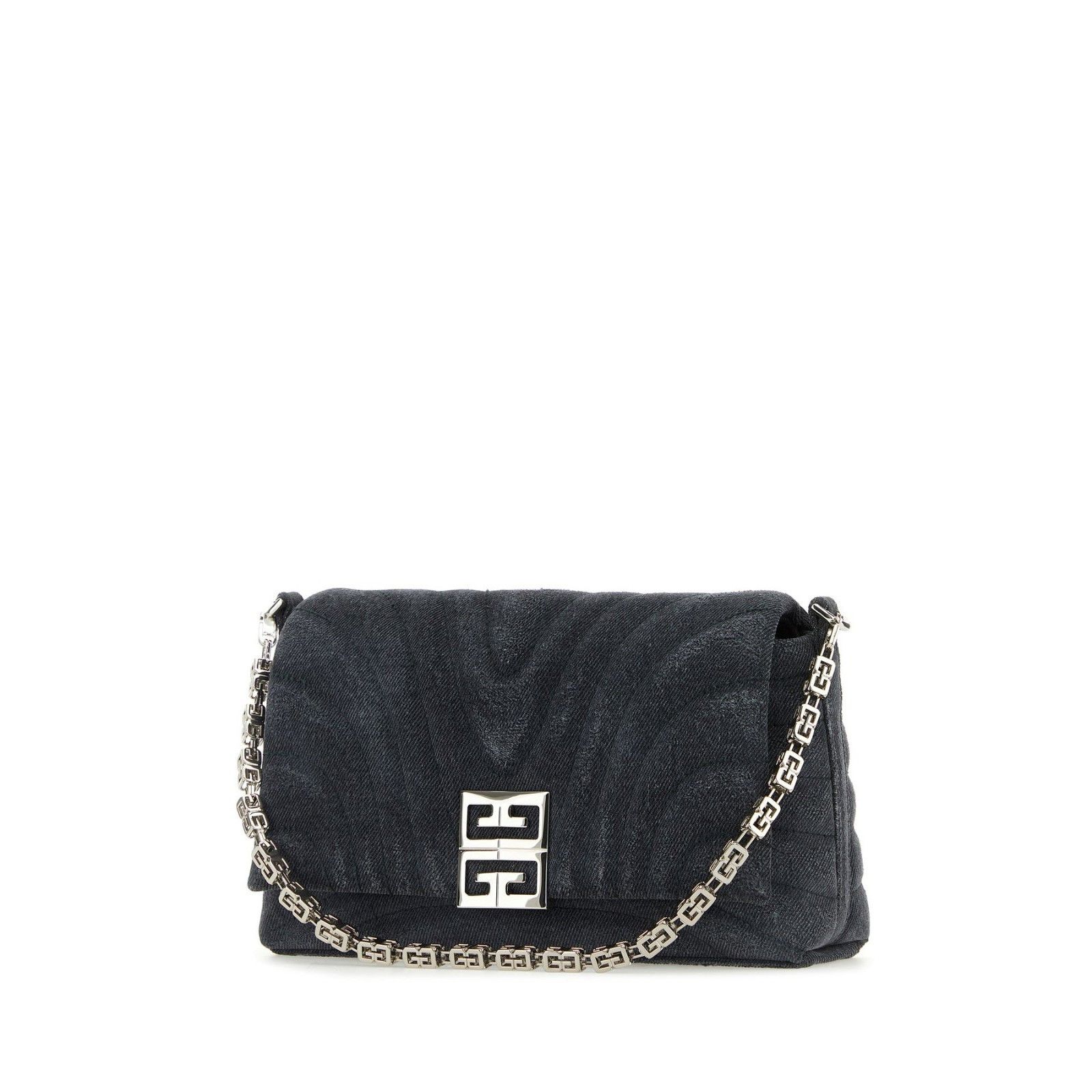 Givenchy GIVENCHY 4G Black Washed Denim Shoulder Bag New And Authenti Size ONE SIZE - 2 Thumbnail
