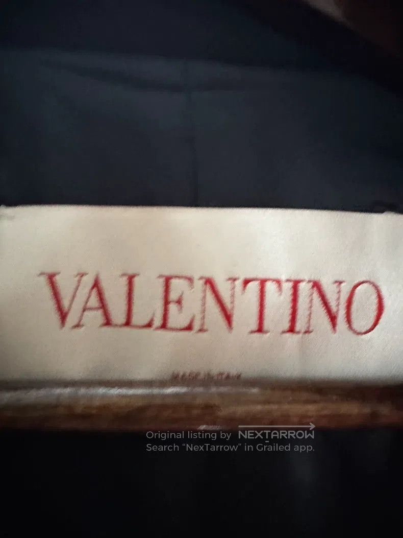 Valentino Valentino Little black chrysanthemum embroidered wool coat Size L / US 10 / IT 46 - 5 Thumbnail