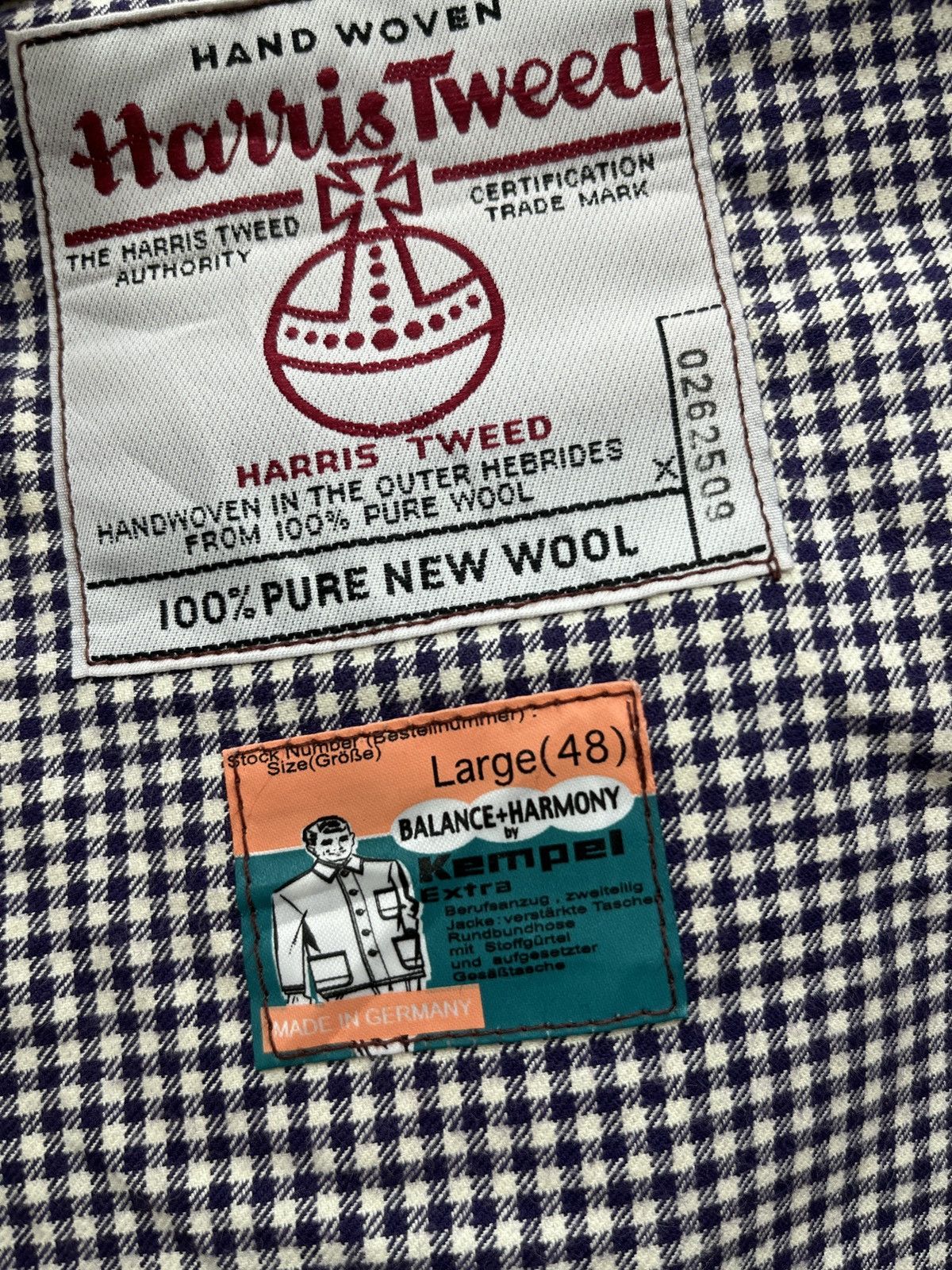 Harris Tweed 🔥🔥🔥STEALS VTG HARRIS TWEED X KEMPEL JACKET Size US L / EU 52-54 / 3 - 9 Thumbnail