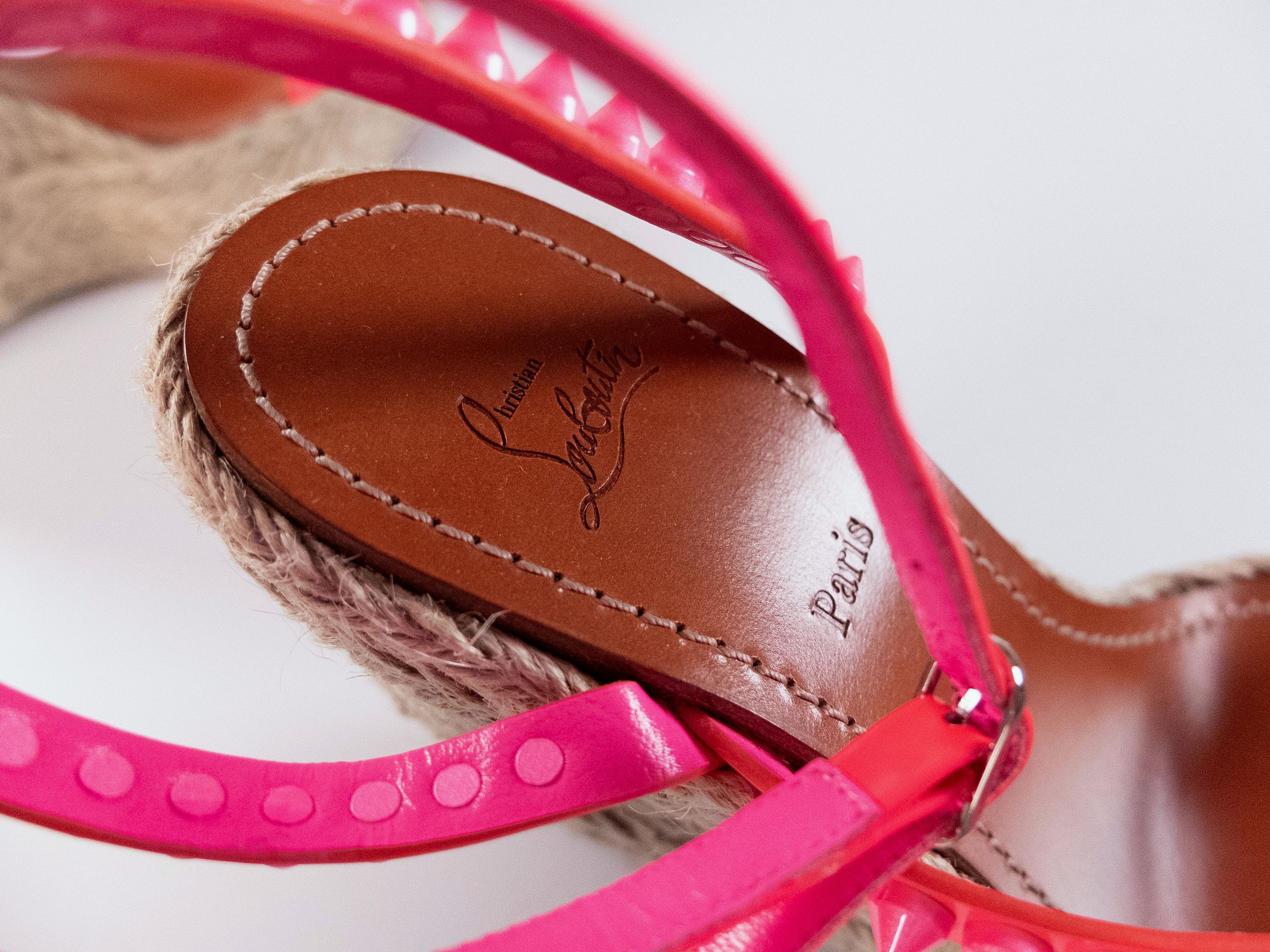 Christian Louboutin CHRISTIAN LOUBOUTIN Mafaldina Spikes pink espadrille sandals Size US 10 / IT 40 - 9 Thumbnail