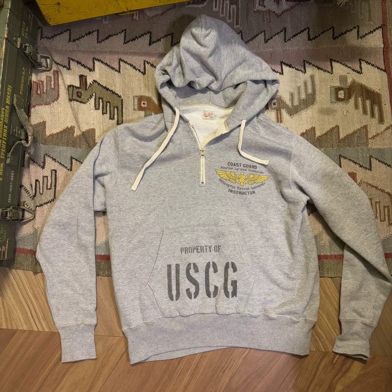 The Real McCoy's US Coast Guard Zip Sweatshirt Hoodie-dmc Size US L / EU 52-54 / 3 - 1 Thumbnail