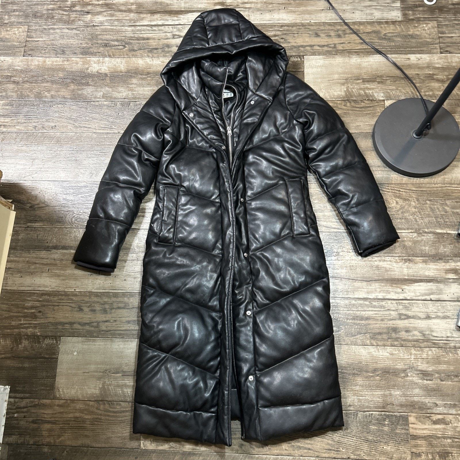 Abercrombie & Fitch Abercrombie & Fitch Ultra Collection Faux Leather Long Black Size S / US 4 / IT 40 - 1 Thumbnail