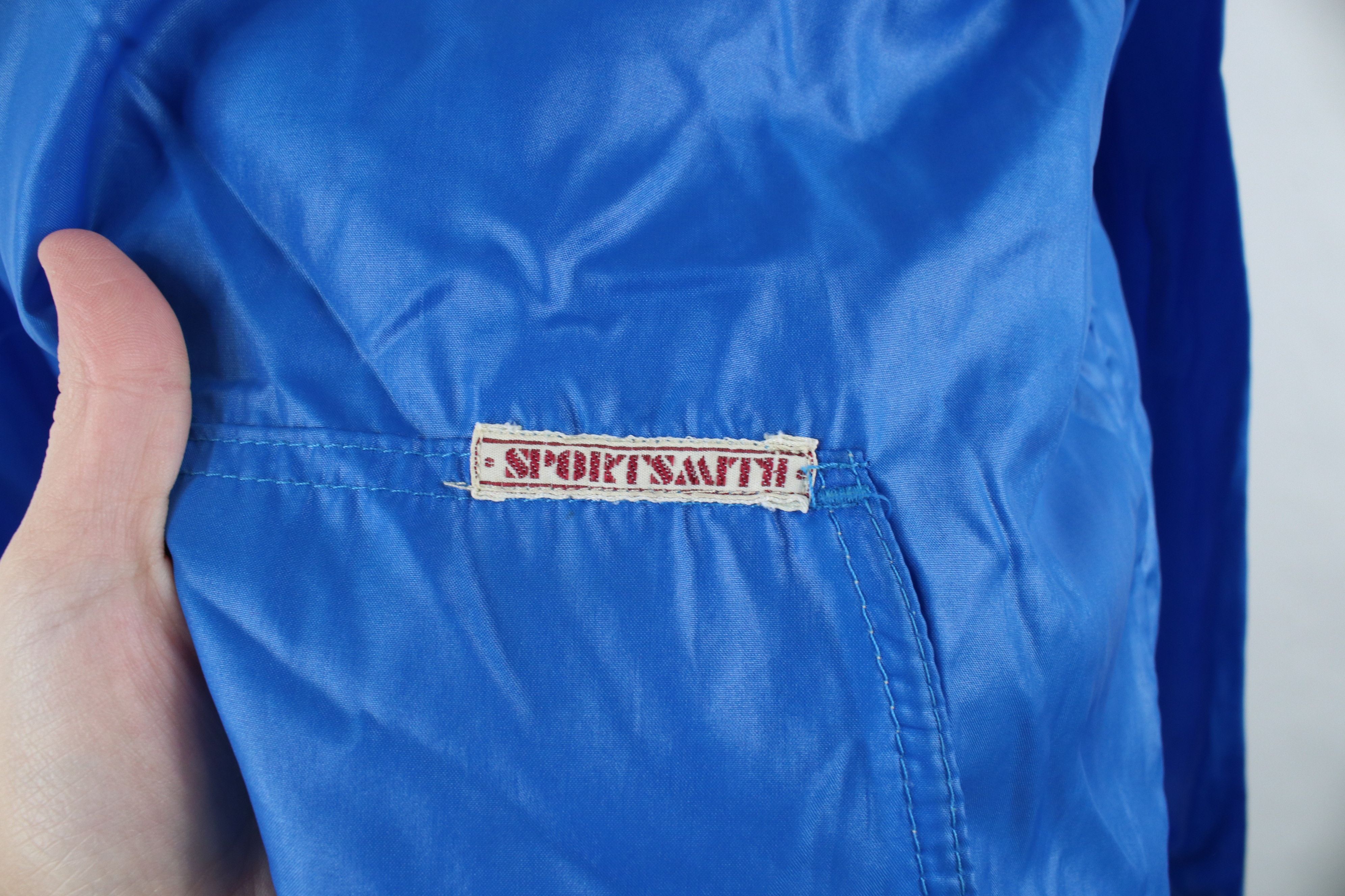 Vintage Vintage 70s 80s Streetwear Mills Packable Anorak Jacket Blue Size US M / EU 48-50 / 2 - 5 Thumbnail
