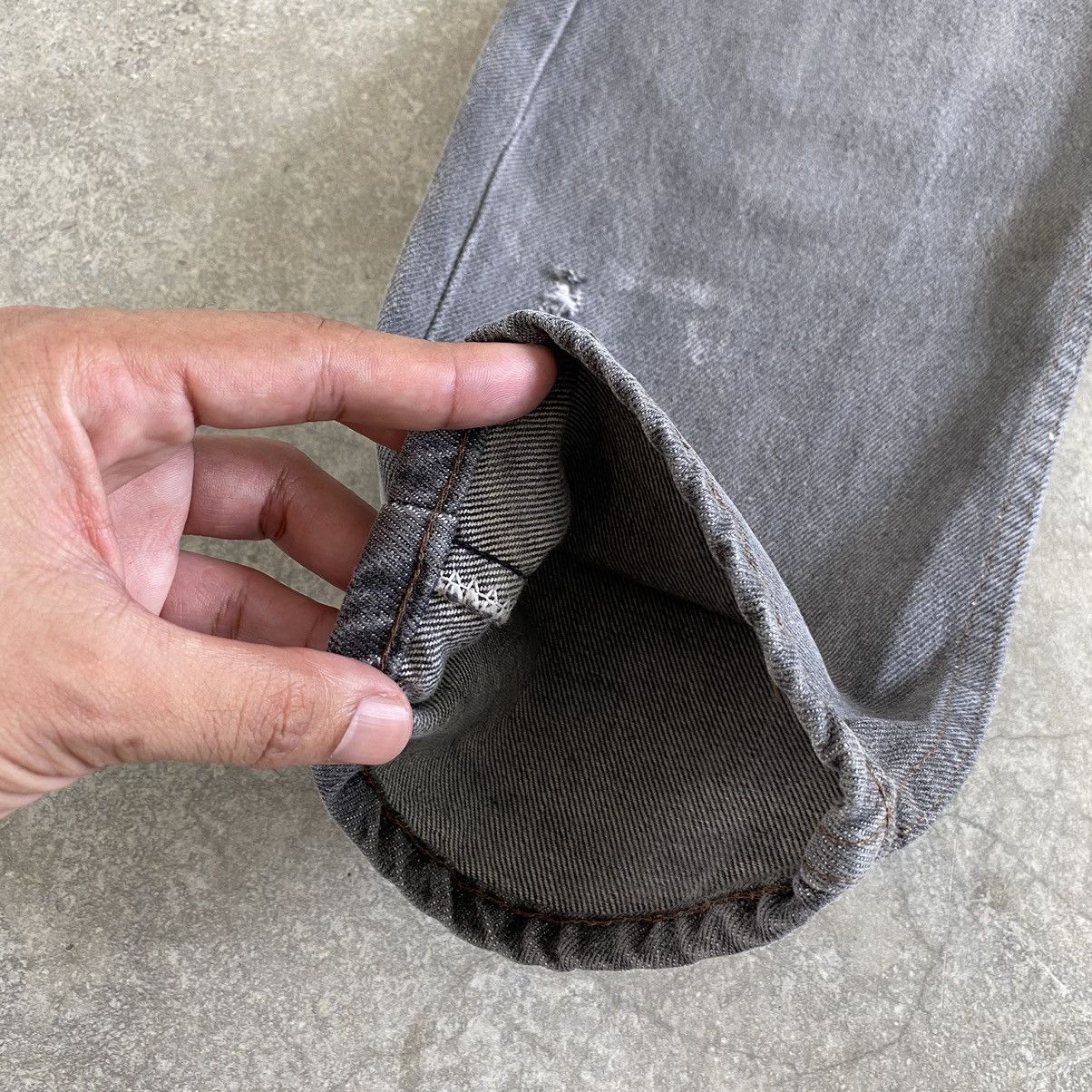 Levi's Size 30x33 Vintage Late 80’s Levis 505 Faded Ash Grey Jeans Size US 30 / EU 46 - 8 Thumbnail