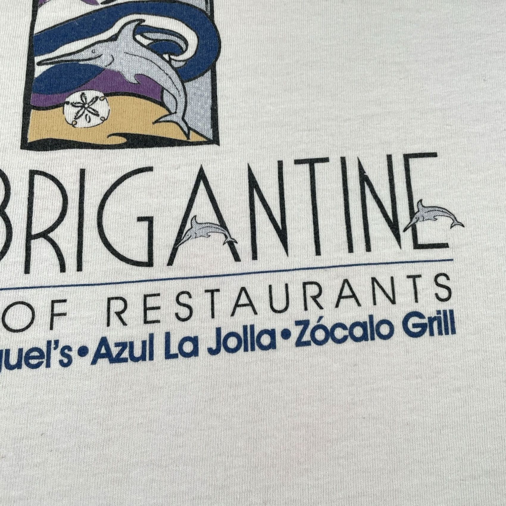 Gildan VINTAGE Gildan T-Shirt Brigantine California 90s Mens Large Pink Tee Shirt Crew Neck Regular Fit Size US L / EU 52-54 / 3 - 6 Thumbnail