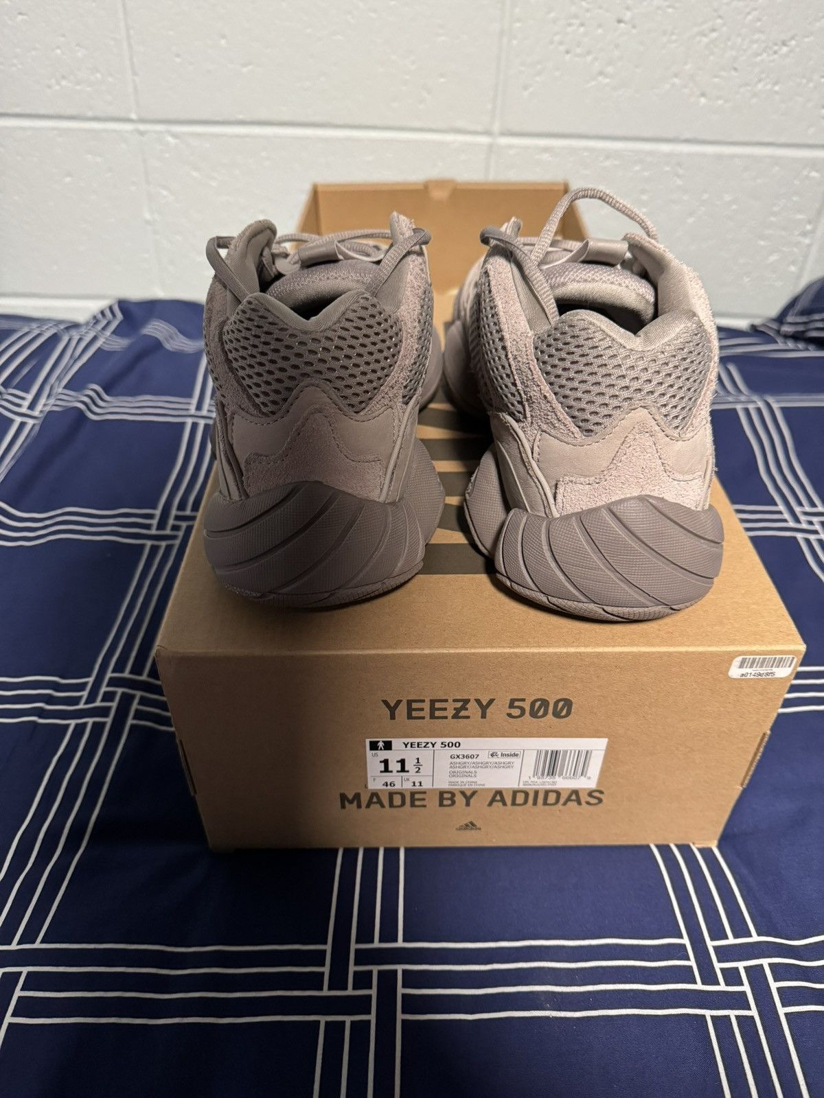 Adidas Yeezy 500 Ash Grey Size US 11.5 / EU 44-45 - 4 Thumbnail