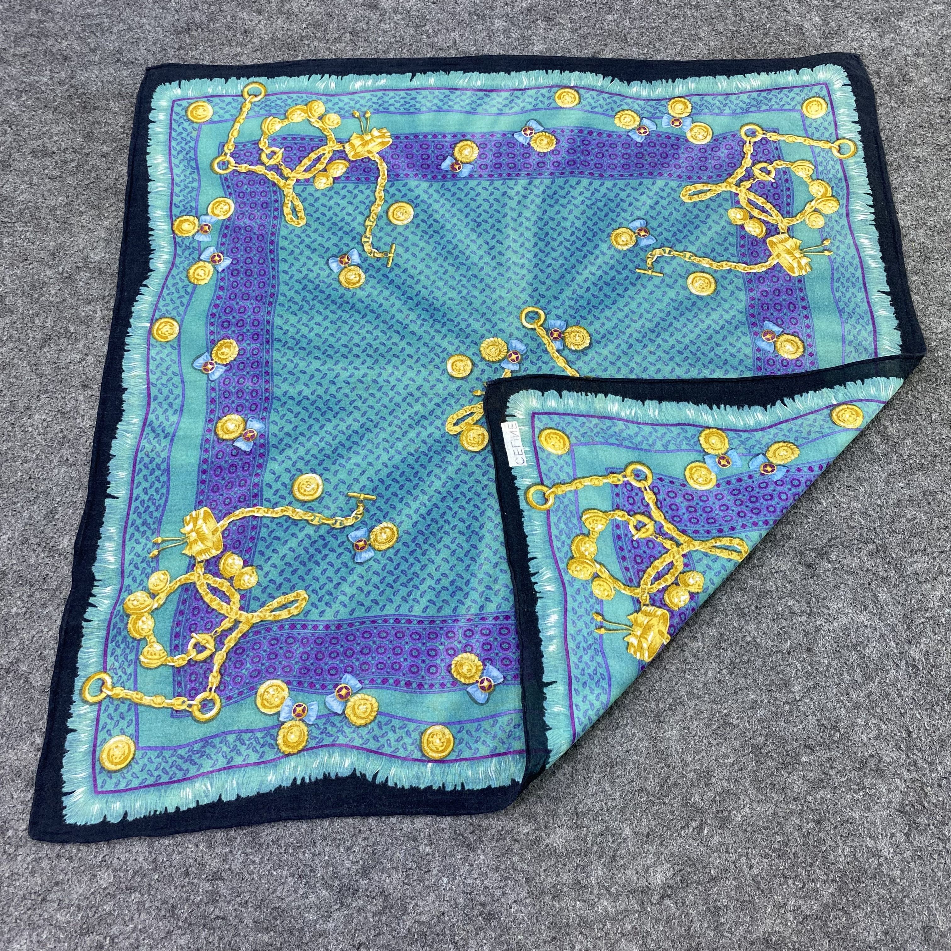 Celine Celine Handkerchief Neckerchief Bandana-B1835 Size ONE SIZE - 5 Thumbnail