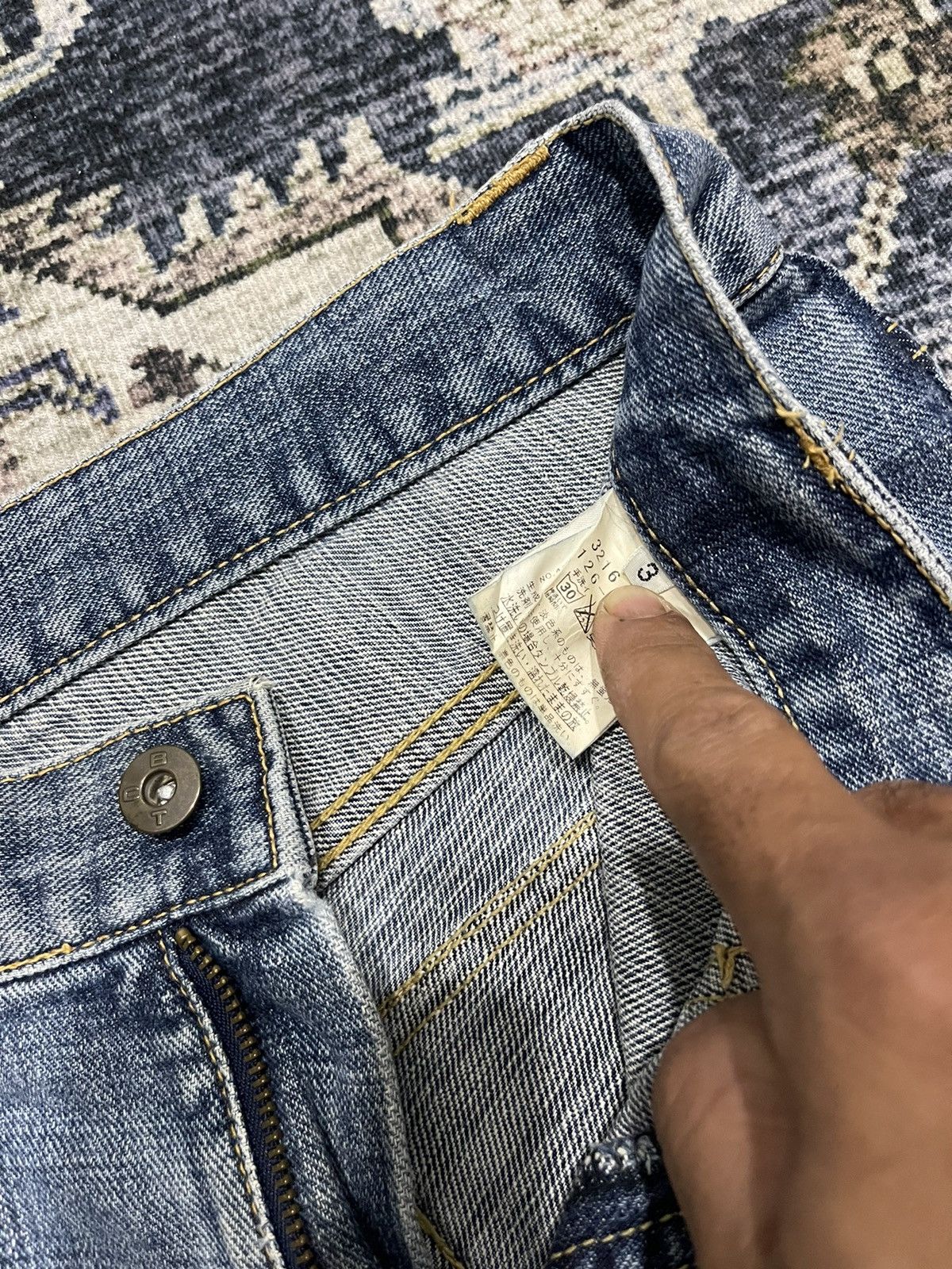 Boycott × If Six Was Nine × Vintage Vintage BOYCOTT Bush Pants Distressed Denim Pants Size US 33 - 16 Thumbnail