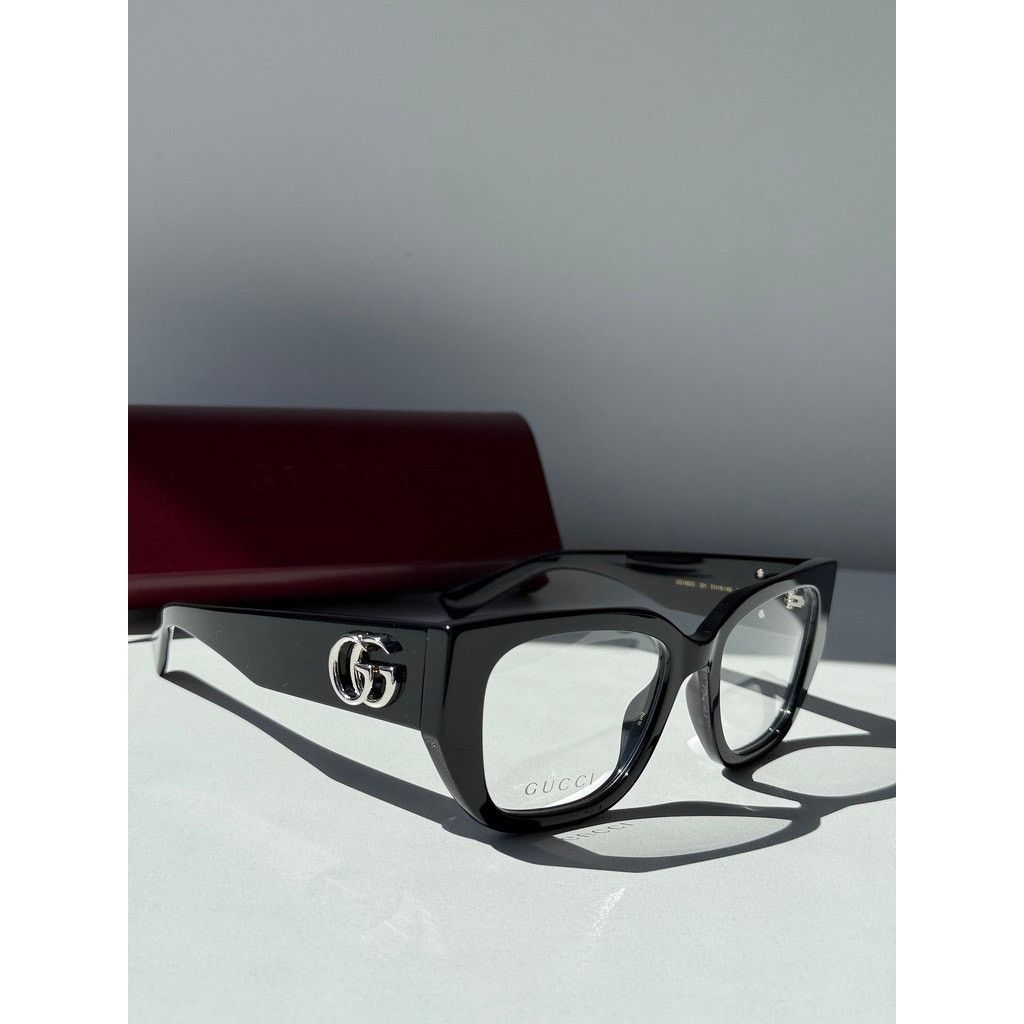 Gucci NEW Gucci GG1952O Black Thick Rim Eyeglasses Frames $515 Size ONE SIZE - 3 Thumbnail