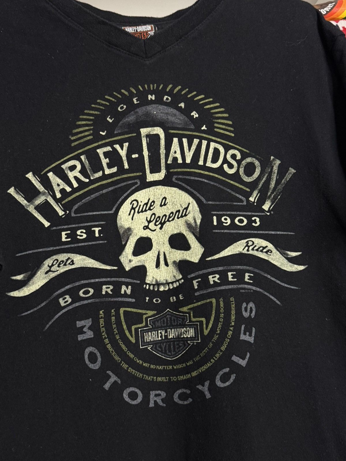 Harley Davidson Harley-Davidson Biker Built tee Size US M / EU 48-50 / 2 - 2 Thumbnail
