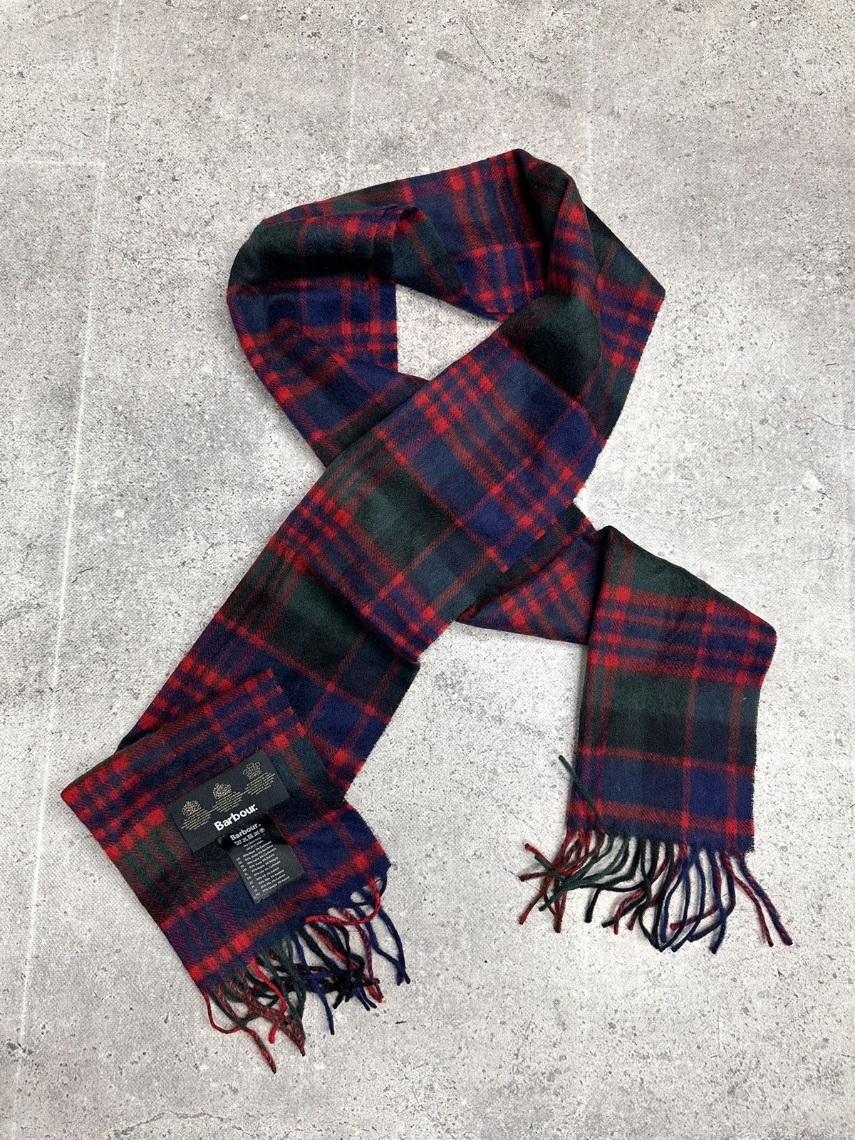Barbour Vintage Wool Barbour Scarf Burberry Nova Check Loro piana Size ONE SIZE - 6 Thumbnail