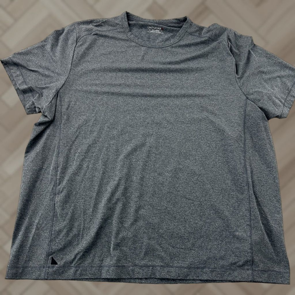 UNTUCKit UNTUCKit T-Shirt Men XXL Blue Short Sleeve Clarendon Blank Untuckit Size US XXL / EU 58 / 5 - 1 Thumbnail