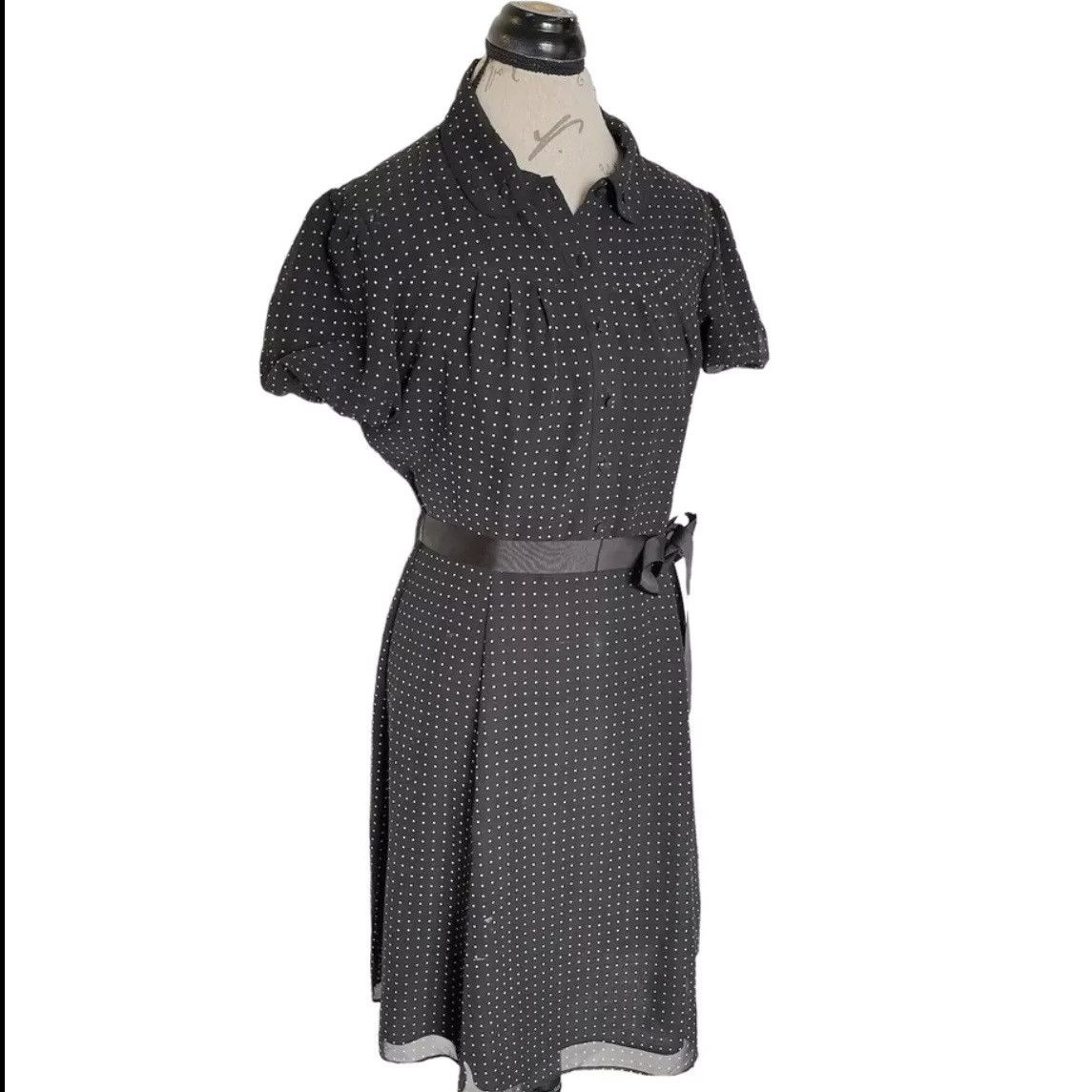 Other Tahari Dress Size 10 Petite Womens Polka Dots Preppy Size L / US 10 / IT 46 - 3 Thumbnail