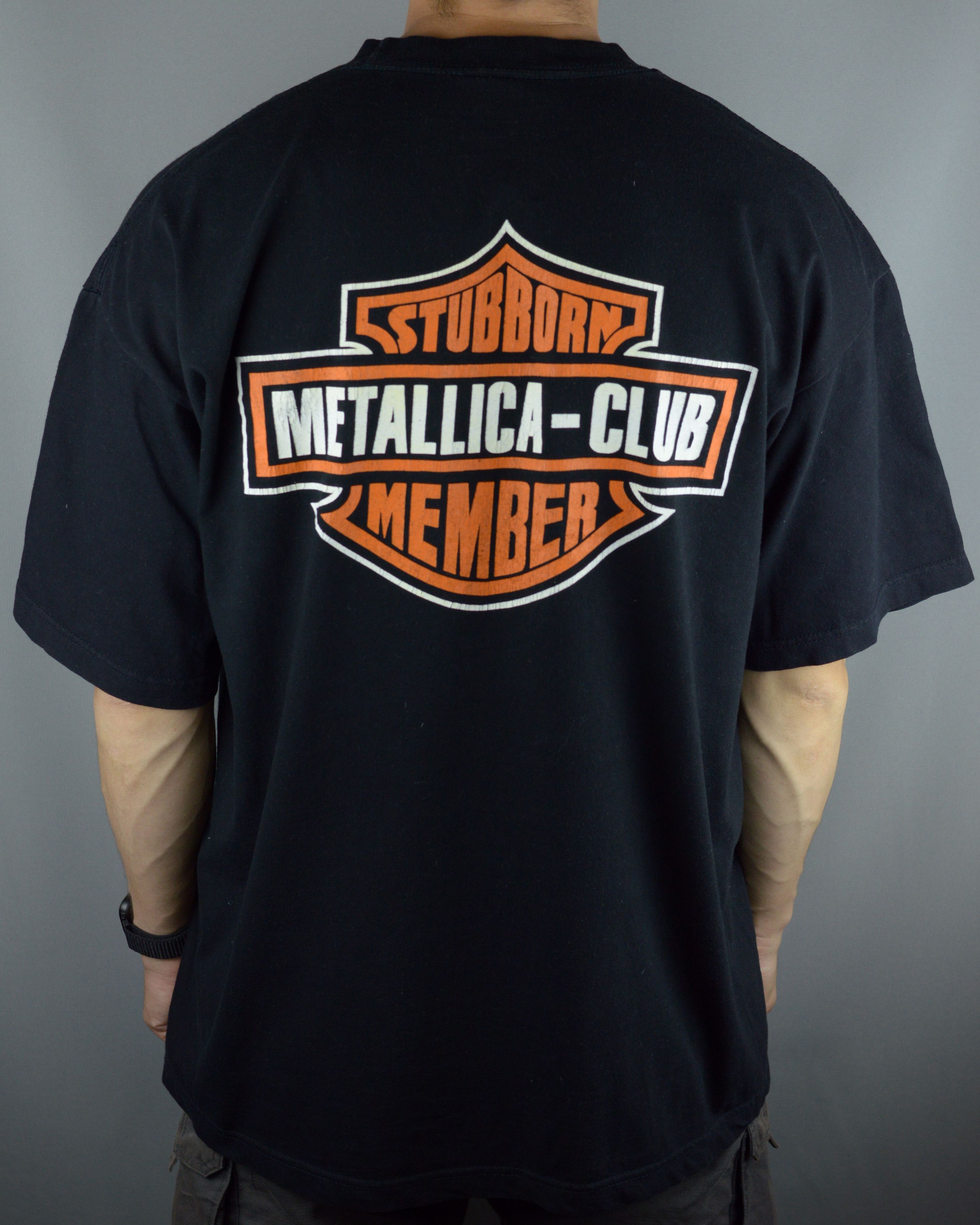 Metallica × Vintage Metallica In Club Stubborn Club Member 1998 t shirt Size US XL / EU 56 / 4 - 2 Thumbnail