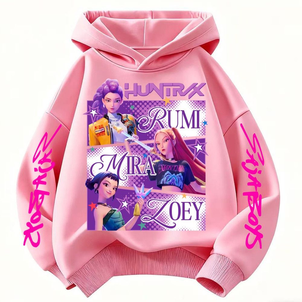 Disney Huntrix KPop Demon Hunters Hoodie Kids (Princess Style) Size ONE SIZE - 5 Thumbnail