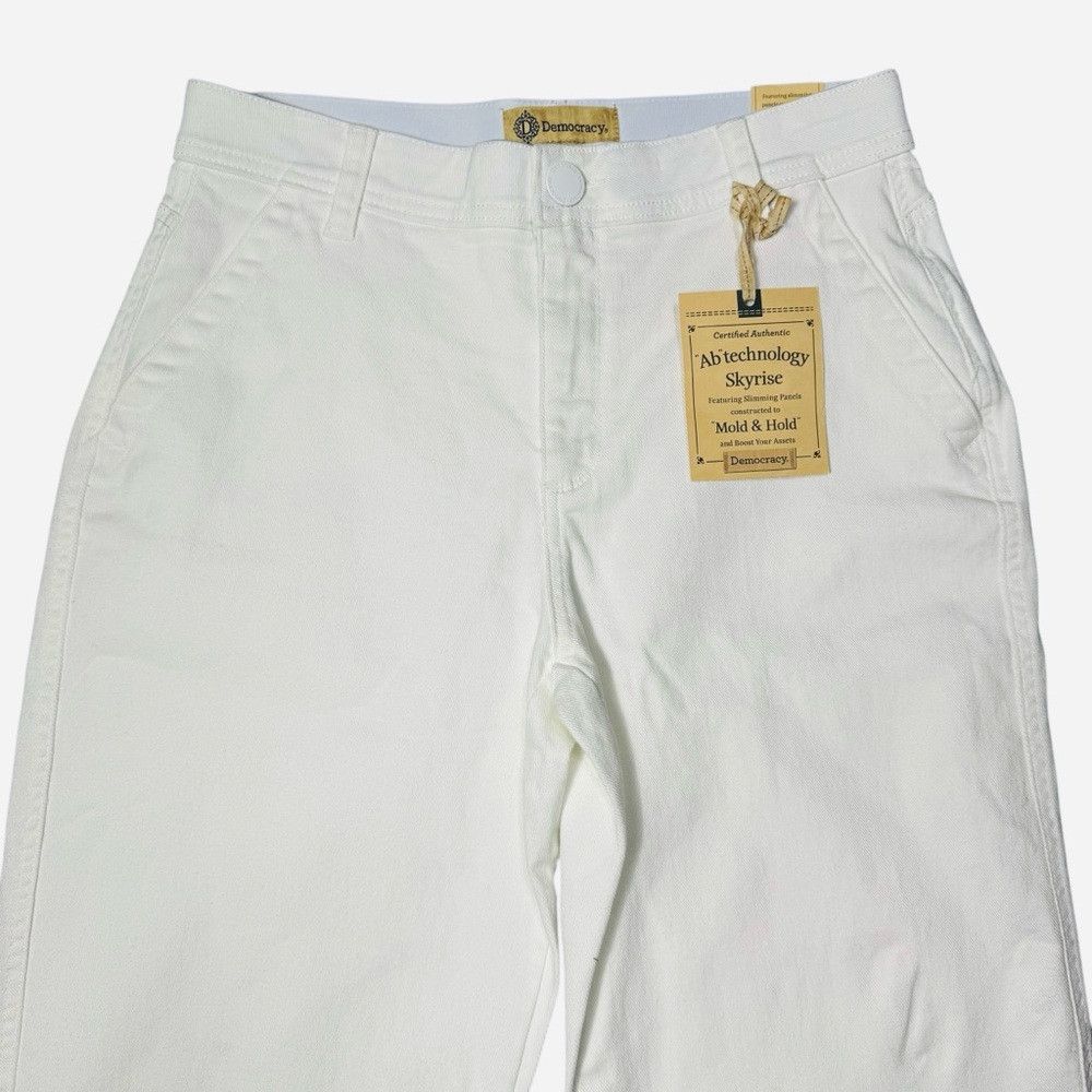 Other NWT New Democracy AB Technology Skyrise Barrel Leg White Je Size 28" / US 6 / IT 42 - 5 Thumbnail