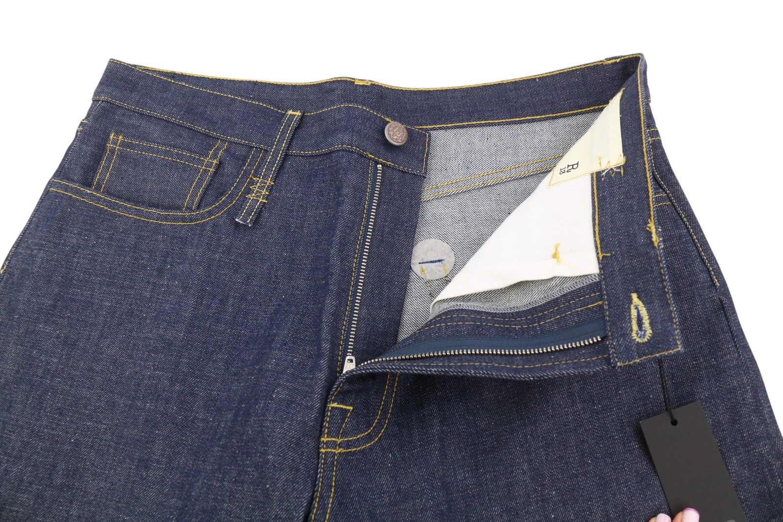 R13 LISA BAGGY 27 Bain Blue Rigid Denim 88193 Size 27" / US 4 / IT 40 - 4 Thumbnail