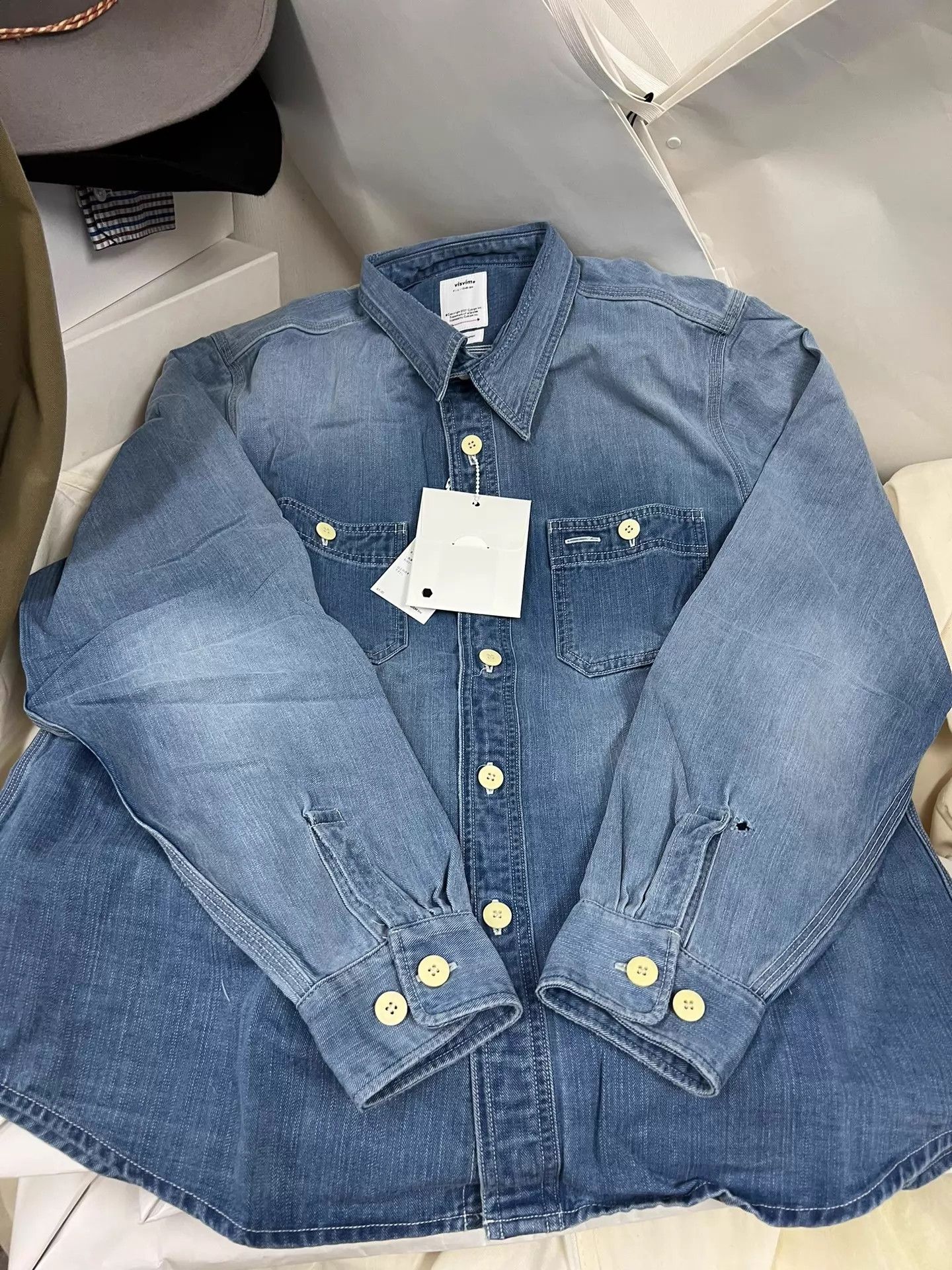 Visvim VISVIM 26SS LARRIKAN CRASH SHIRT INDIGO Size 1 Size US S / EU 44-46 / 1 - 1 Thumbnail