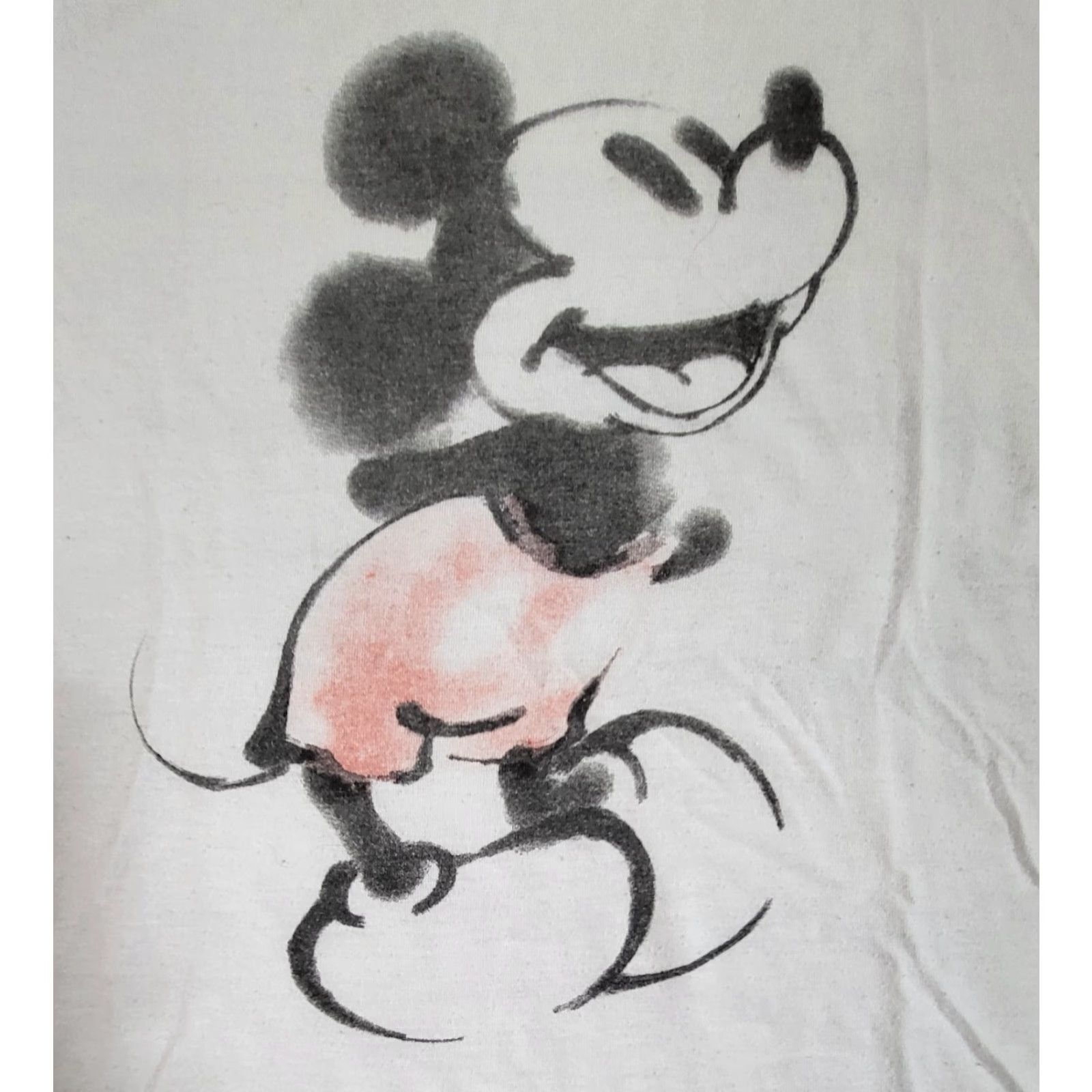 Disney Disney Mickey Mouse White Short Sleeve T-Shirt Men Size S Size US S / EU 44-46 / 1 - 6 Thumbnail