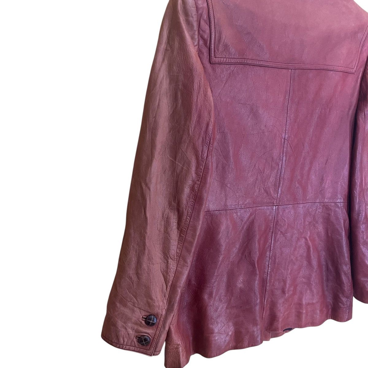 Gucci Vintage 80s Gucci Leather Jacket Made In Italy Size Small Size US S / EU 44-46 / 1 - 13 Thumbnail