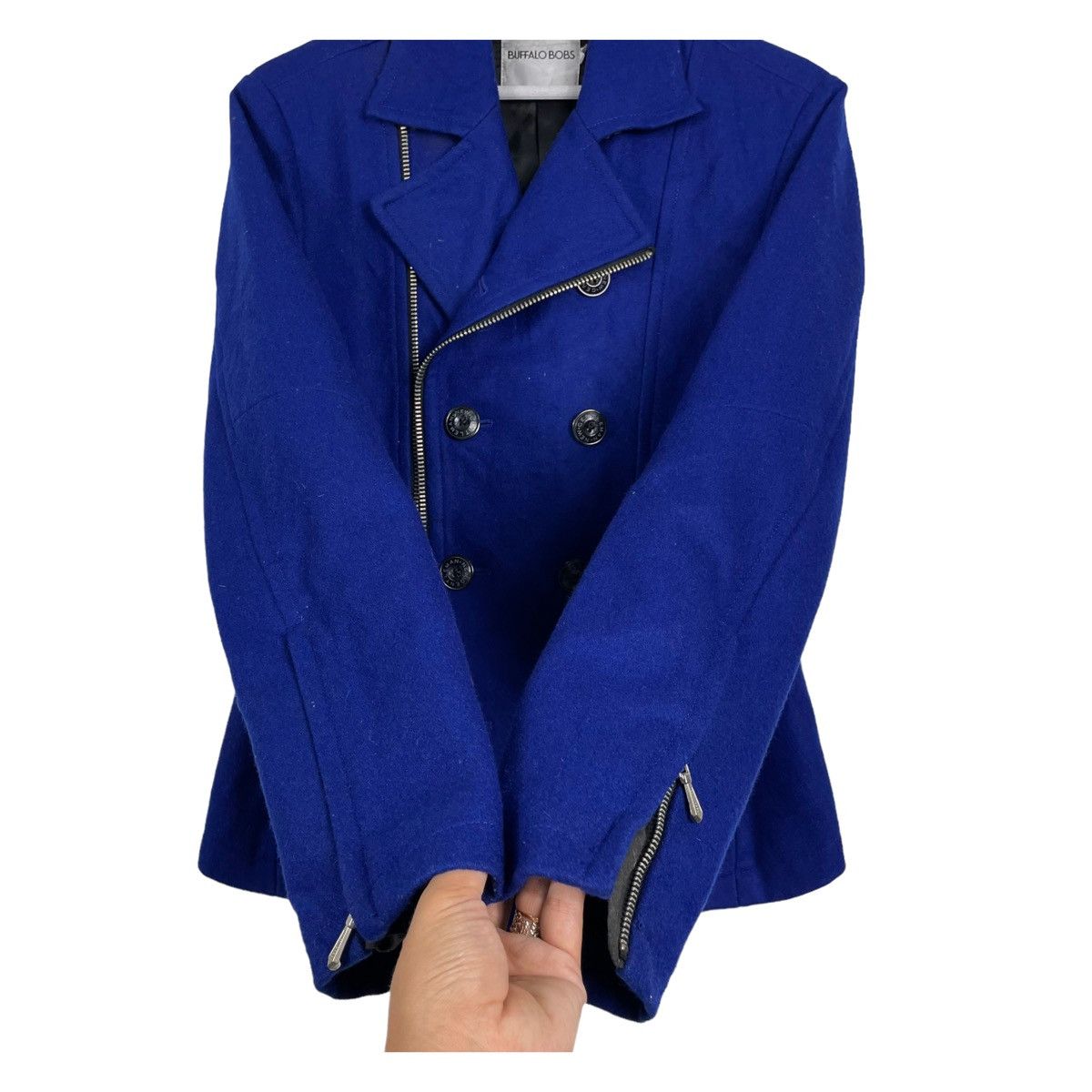 14th Addiction × BUFFALO BOBS 💥BUFFALO BOBS BIKER WOOL BONDAGE JACKET Size US M / EU 48-50 / 2 - 5 Thumbnail