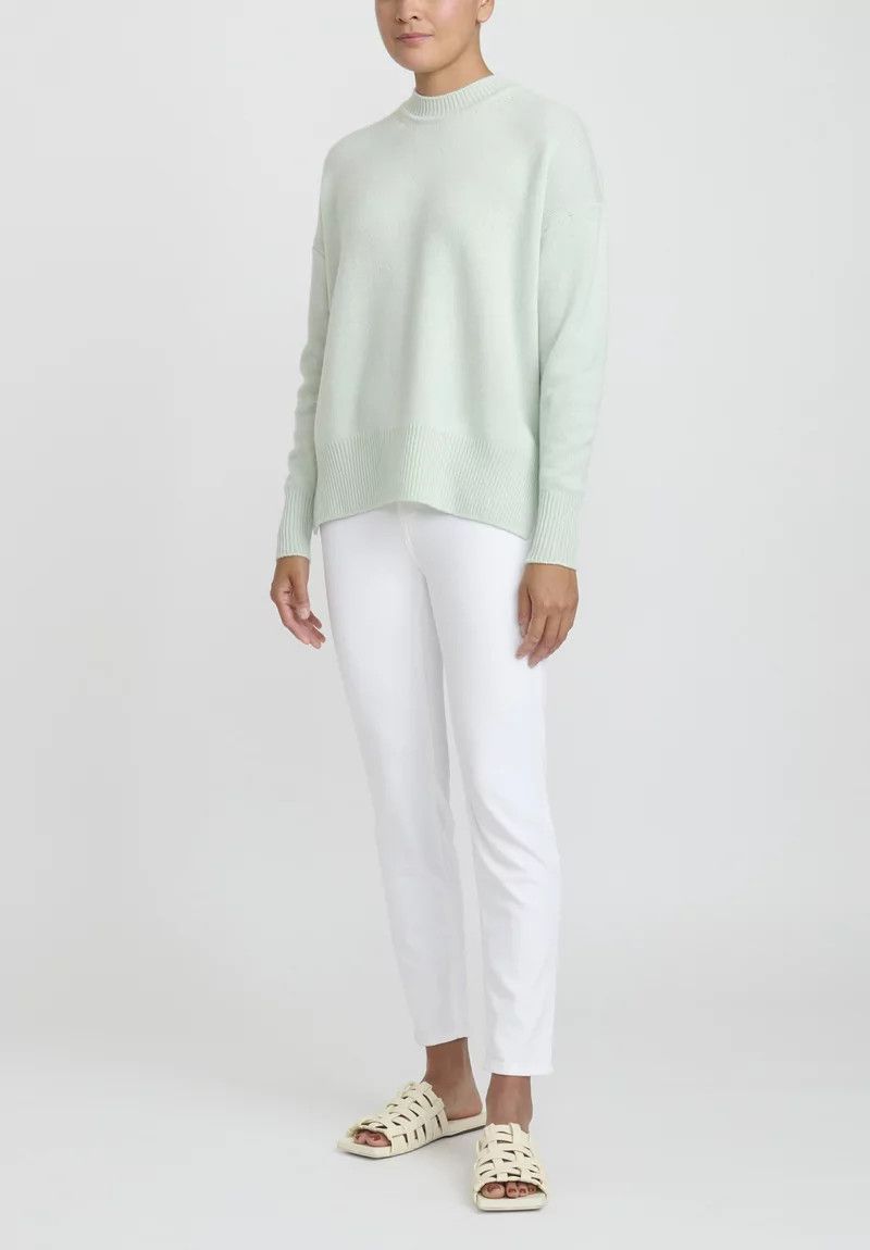 Jil Sander o1y1025 Cashmere Blend Sweater in Light Green Size M / US 6-8 / IT 42-44 - 4 Thumbnail