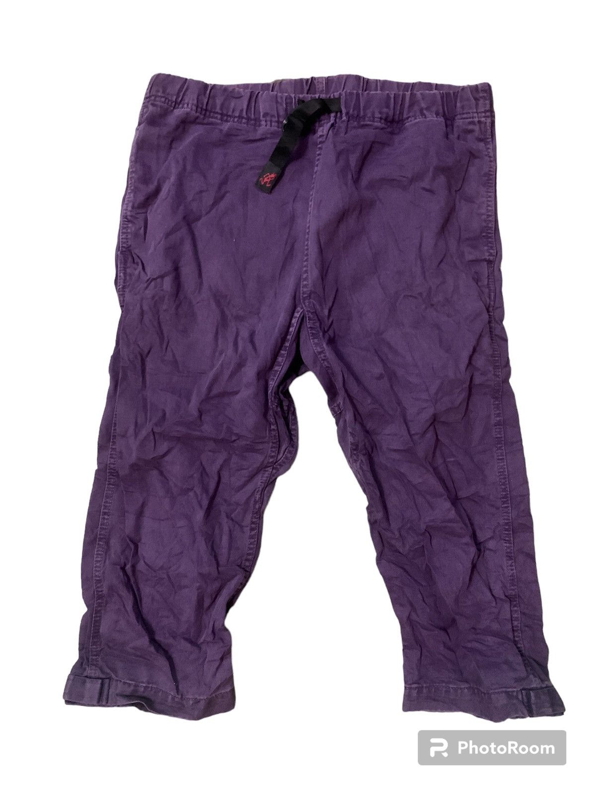 image of Gramicci Relaxed Adjustable Cropped Pants in Purple, Men's (Size 33)
