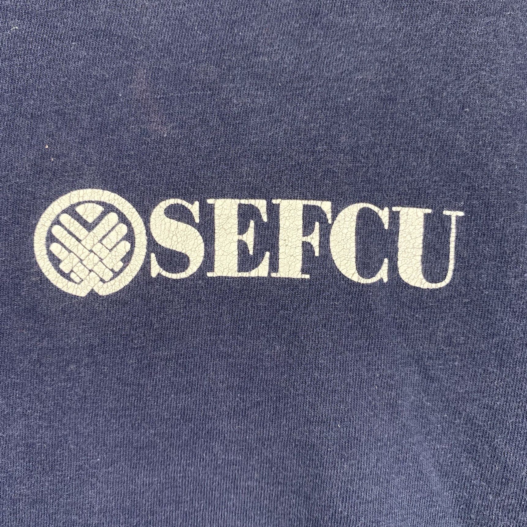 Vintage VINTAGE Royal Apparel Credit Union T-Shirt 80th Anniversary Organic Cotton Blue Medium Boxy Mens Size US M / EU 48-50 / 2 - 4 Thumbnail