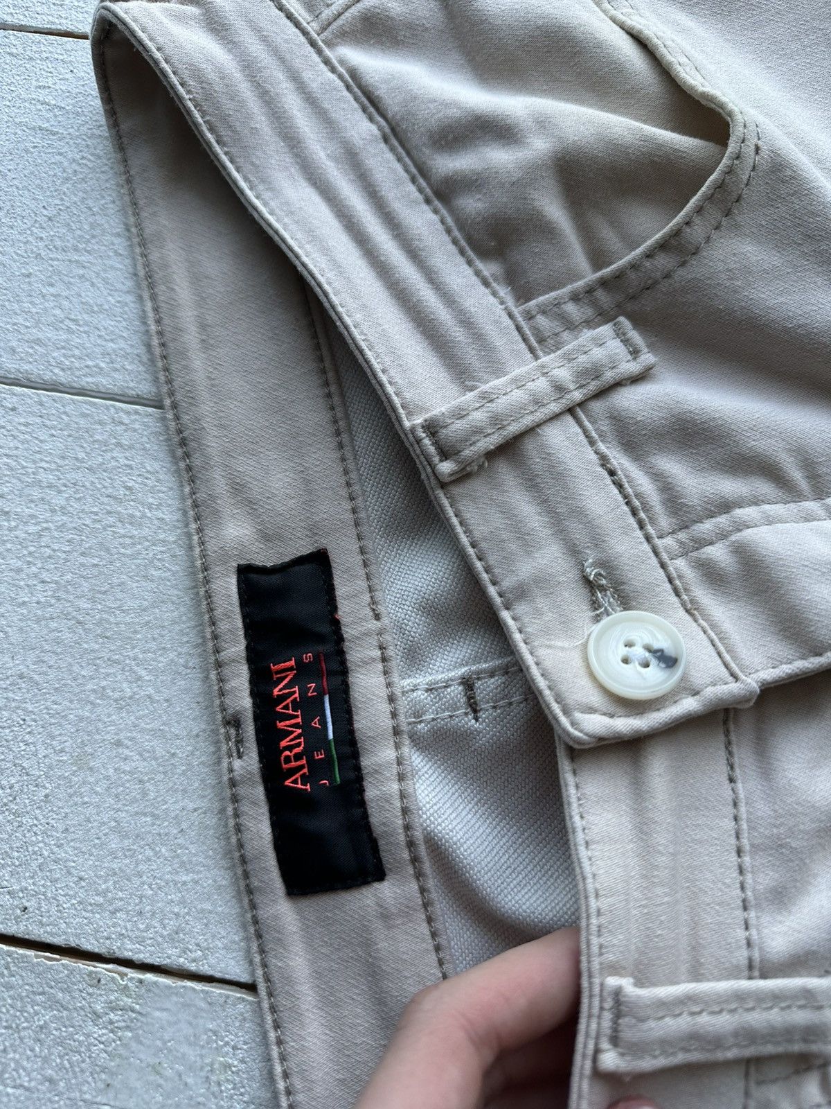 Armani × Armani Exchange × Vintage 🚨Mens Armani Jeans Cargo Shorts luxury y2k rare Size US 32 / EU 48 - 5 Thumbnail