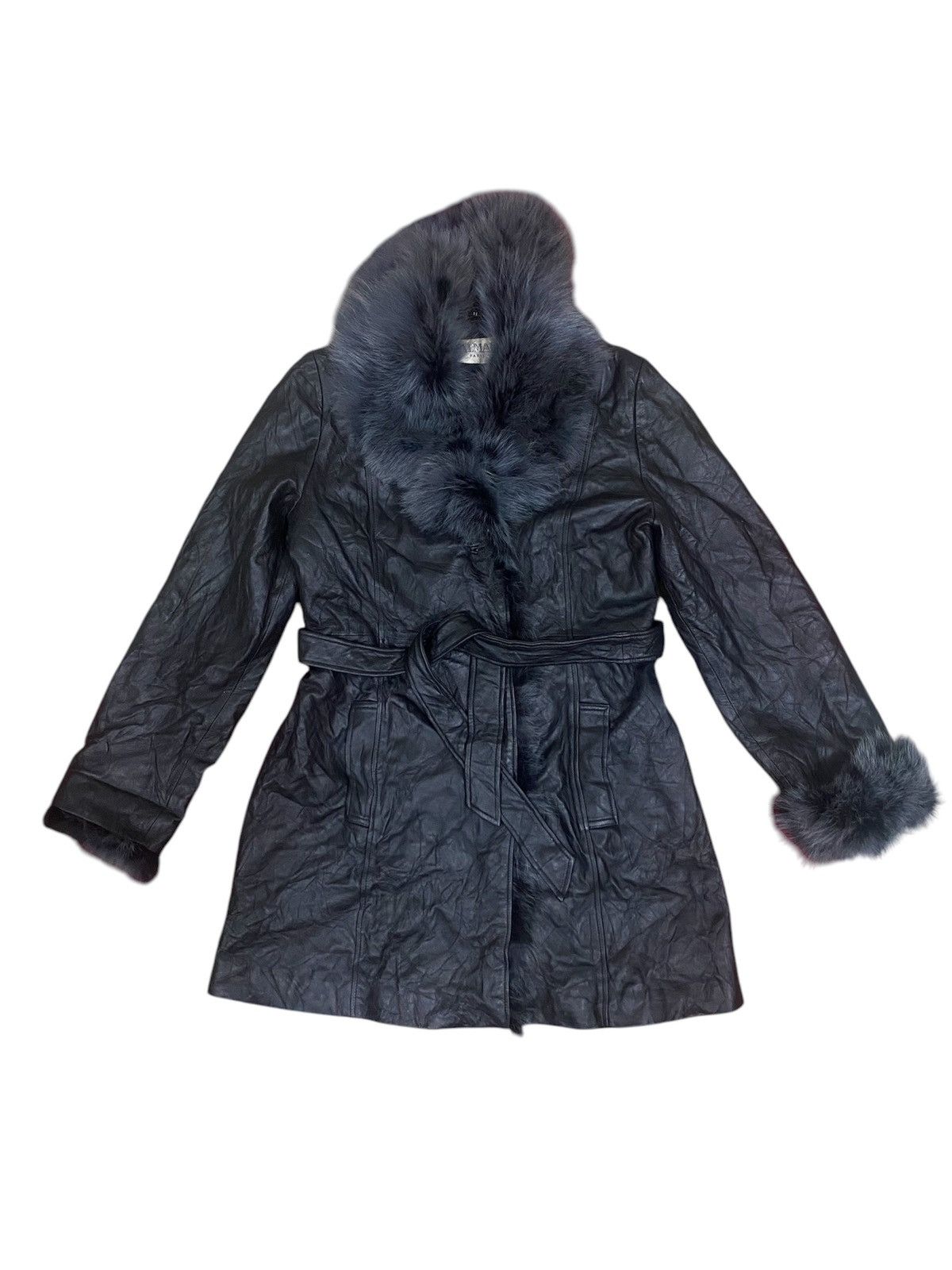 Balmain × Vintage Balmain Fur Fox Shearling Leather Coat Jacket Size S / US 4 / IT 40 - 1 Thumbnail