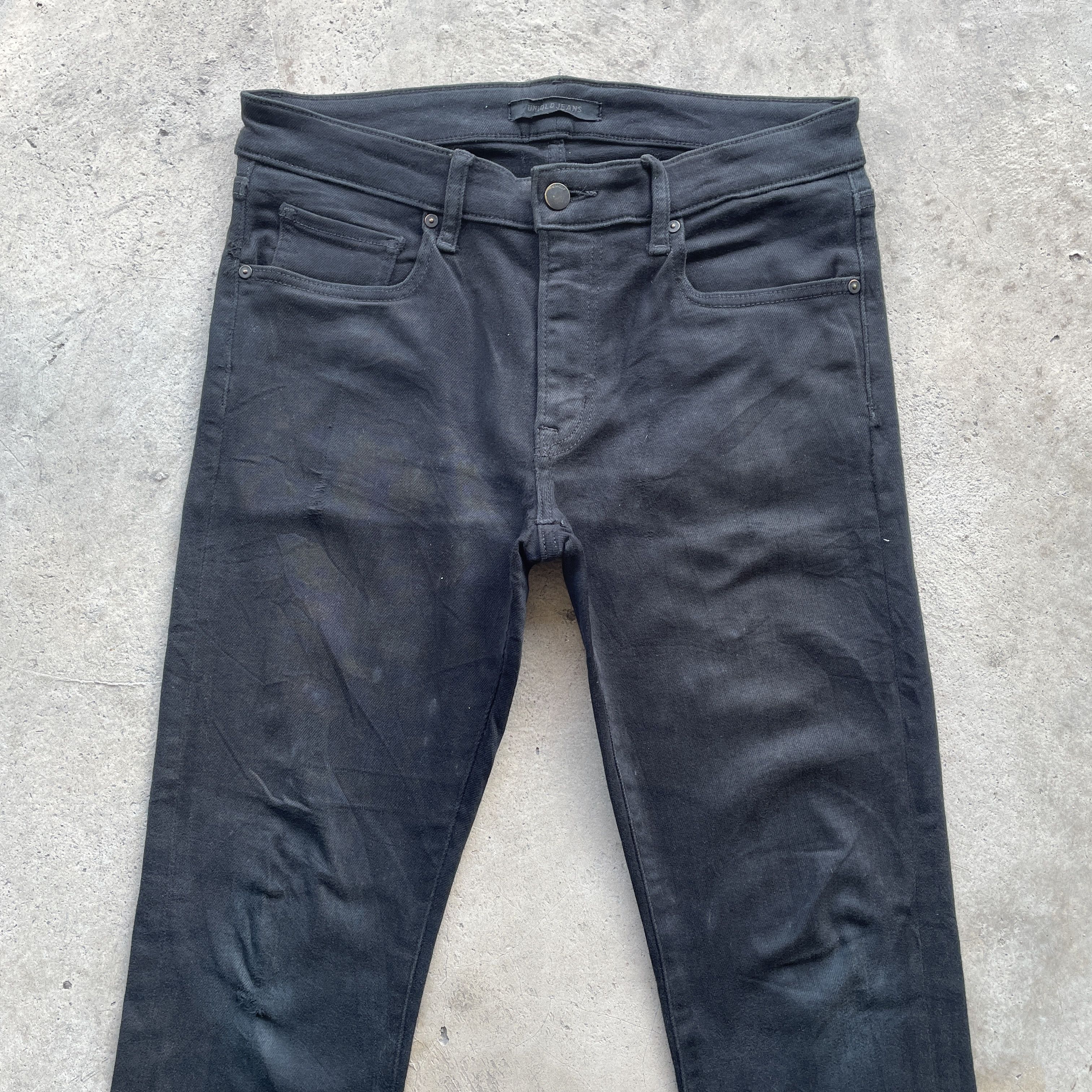 Japanese Brand × Jean W31💥 Vintage Japanese Brand Black Skinny Jeans Denim Pants Size US 31 - 3 Thumbnail