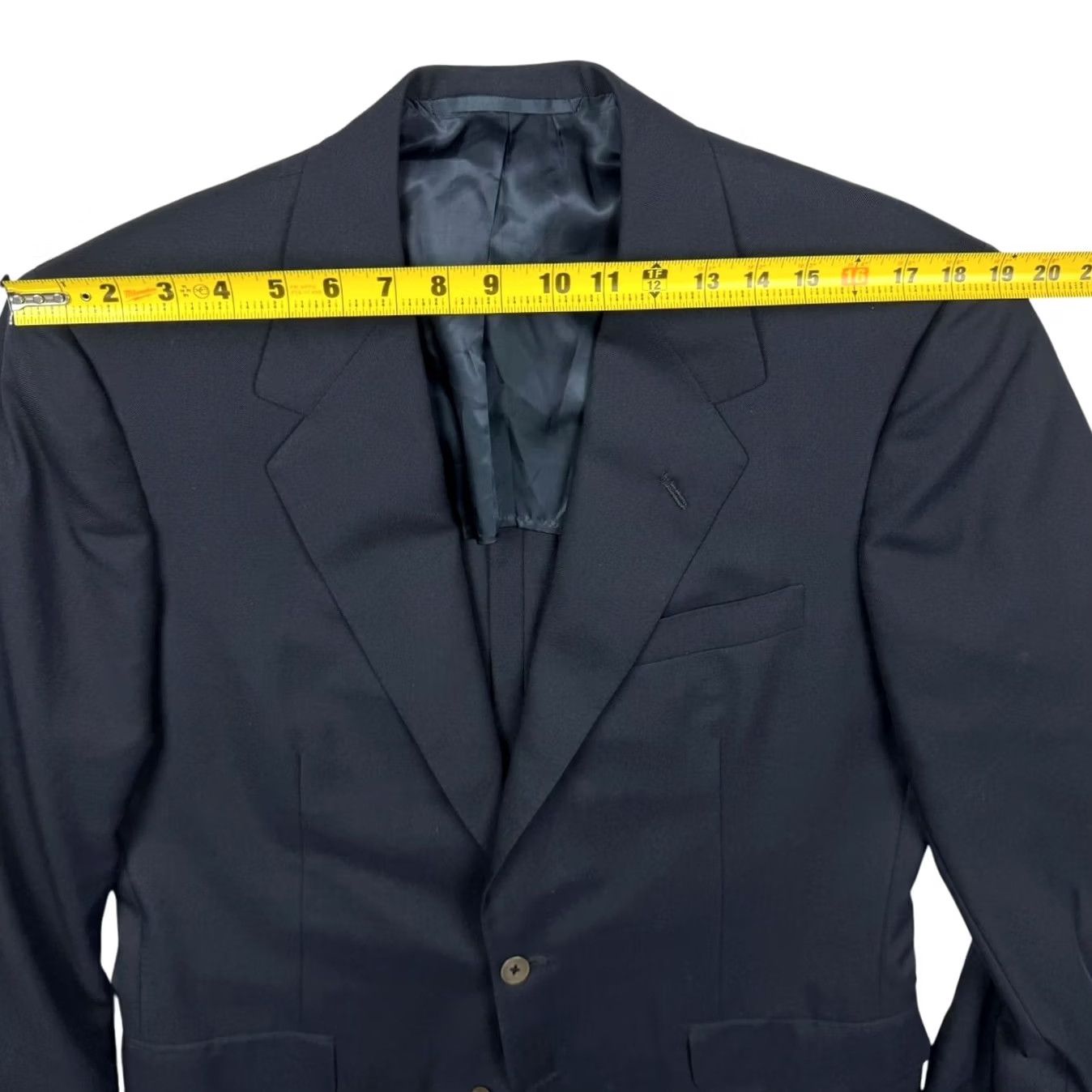 Vintage Oxford Manhattan Men's 100% Wool 2-Button Jacket Blazer Blue 42R Size 42R - 6 Thumbnail