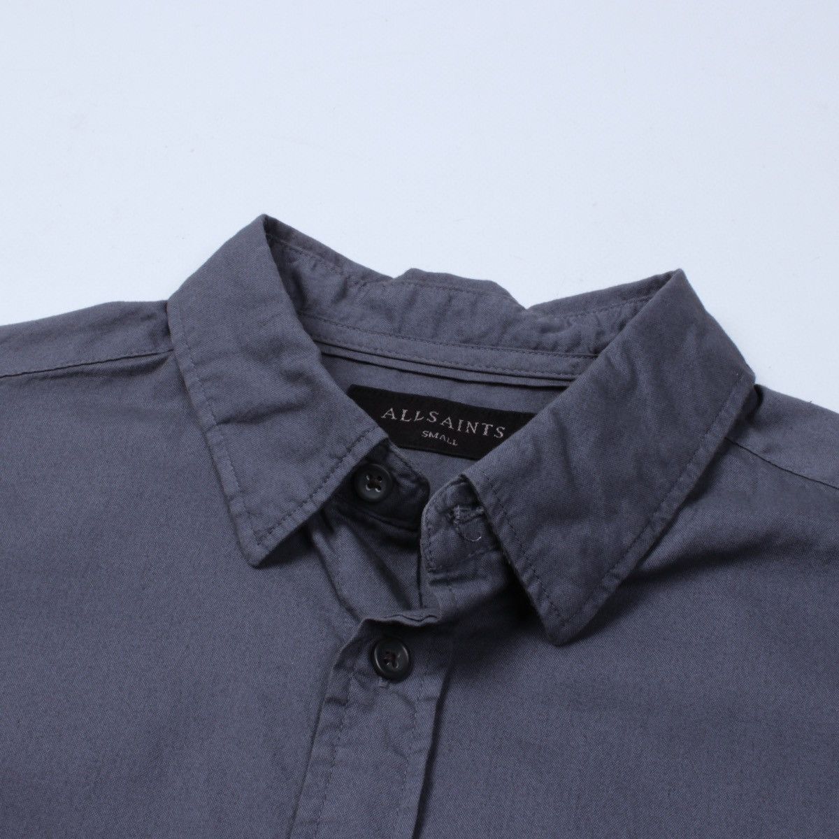 Allsaints ALLSAINTS Redondo Gray Long Sleeve Button Down Shirt Size US S / EU 44-46 / 1 - 12 Thumbnail