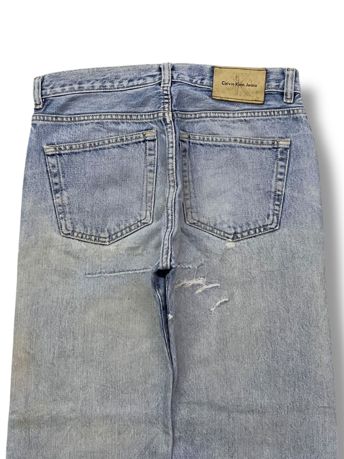 Calvin Klein Vintage Calvin Klein Jeans - Faded Light Wash, Distressed Size US 29 - 5 Thumbnail