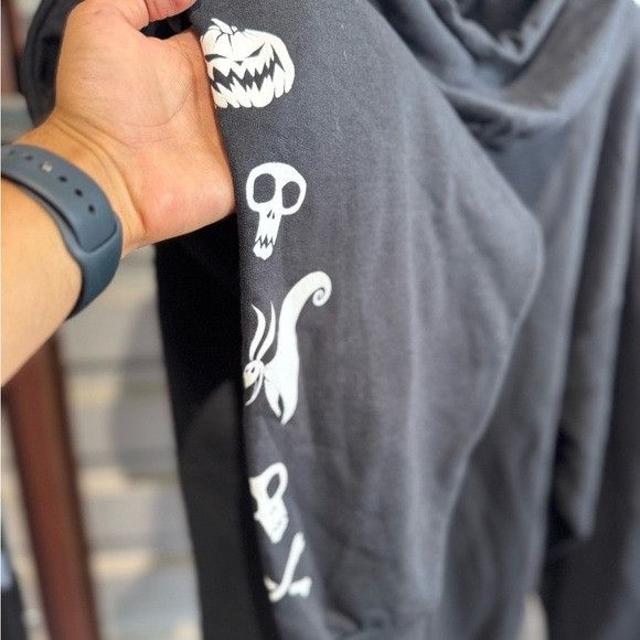 Hot Topic NWT Hot Topic Black The Pumpkin King Jack Skelington Hoodie Size US XXL / EU 58 / 5 - 6 Thumbnail
