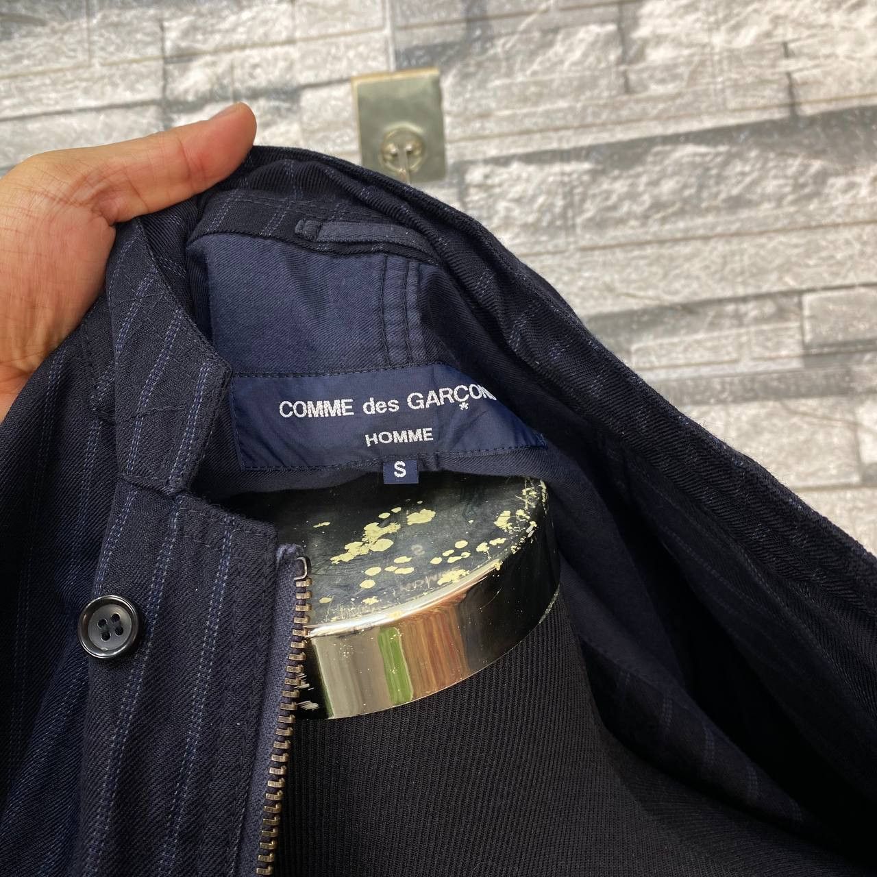 Comme des Garcons AD2007 COMME DES GARCON PINSTRIPED CHORE JACKET Size US S / EU 44-46 / 1 - 10 Thumbnail