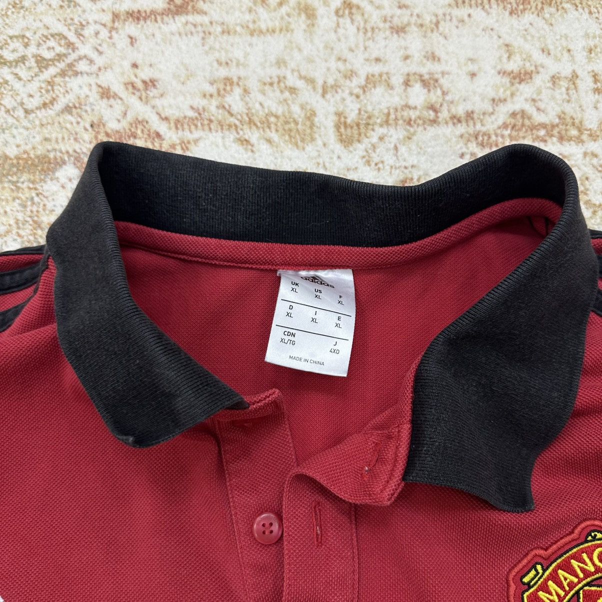 Adidas Vintage Manchester United Adidas Polo T-shirts Fc Team Y2K Size US XL / EU 56 / 4 - 5 Thumbnail