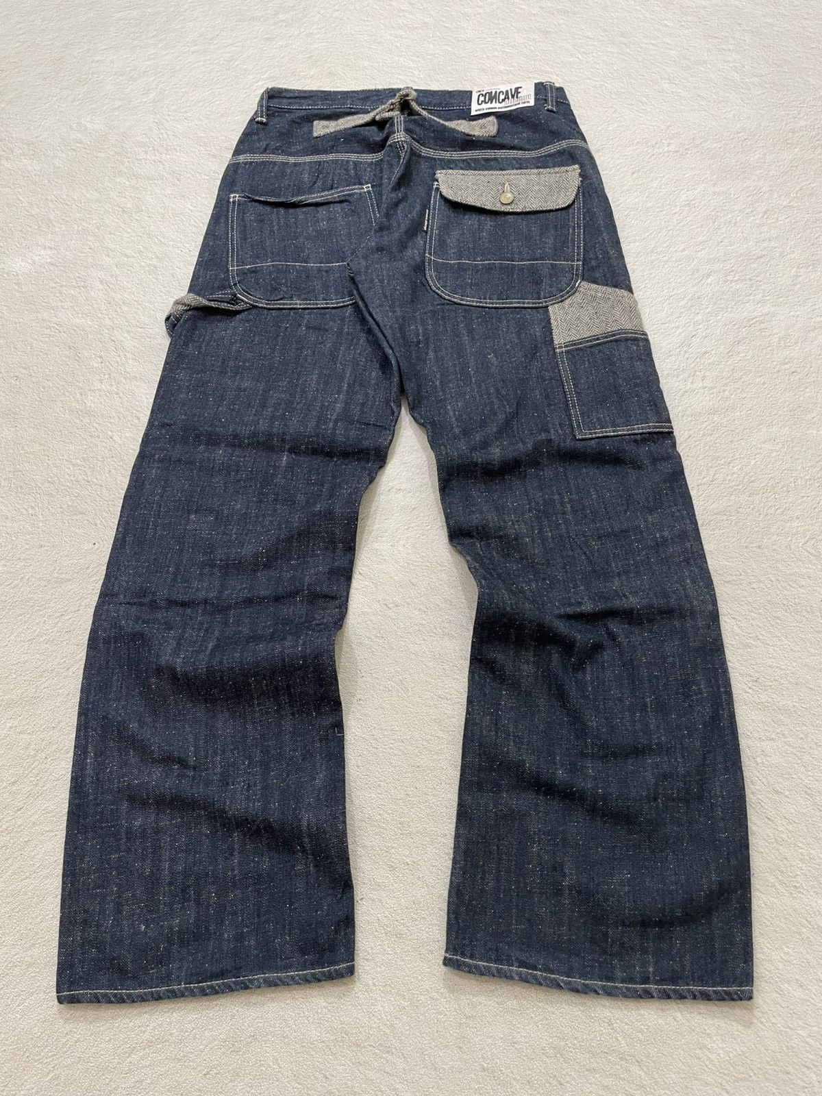 Kapital 2000s CNCV Raw Denim Carpenter Bondage Y2K Baggy Fit Size US 30 / EU 46 - 2 Thumbnail