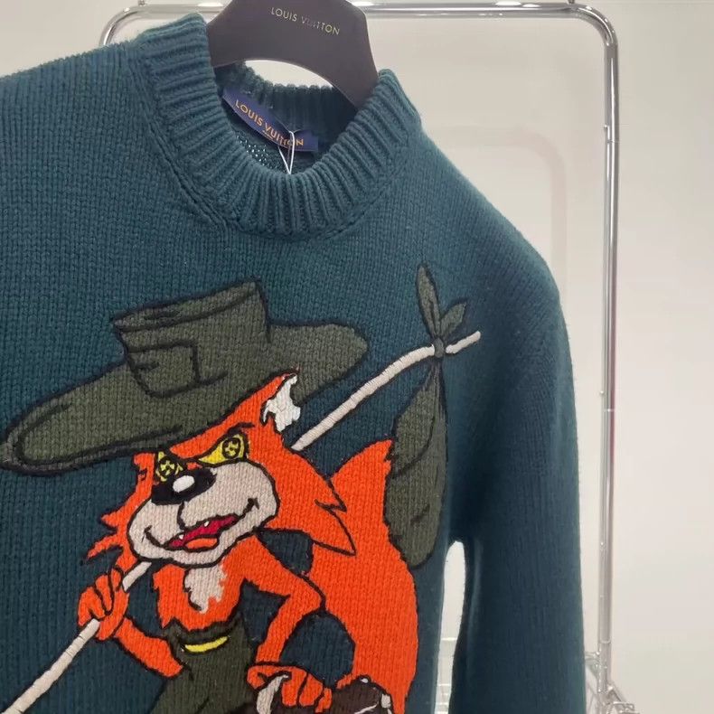 Louis Vuitton louis vuitton Cartoon fox pattern behind lv big logo sweat Size US L / EU 52-54 / 3 - 3 Thumbnail
