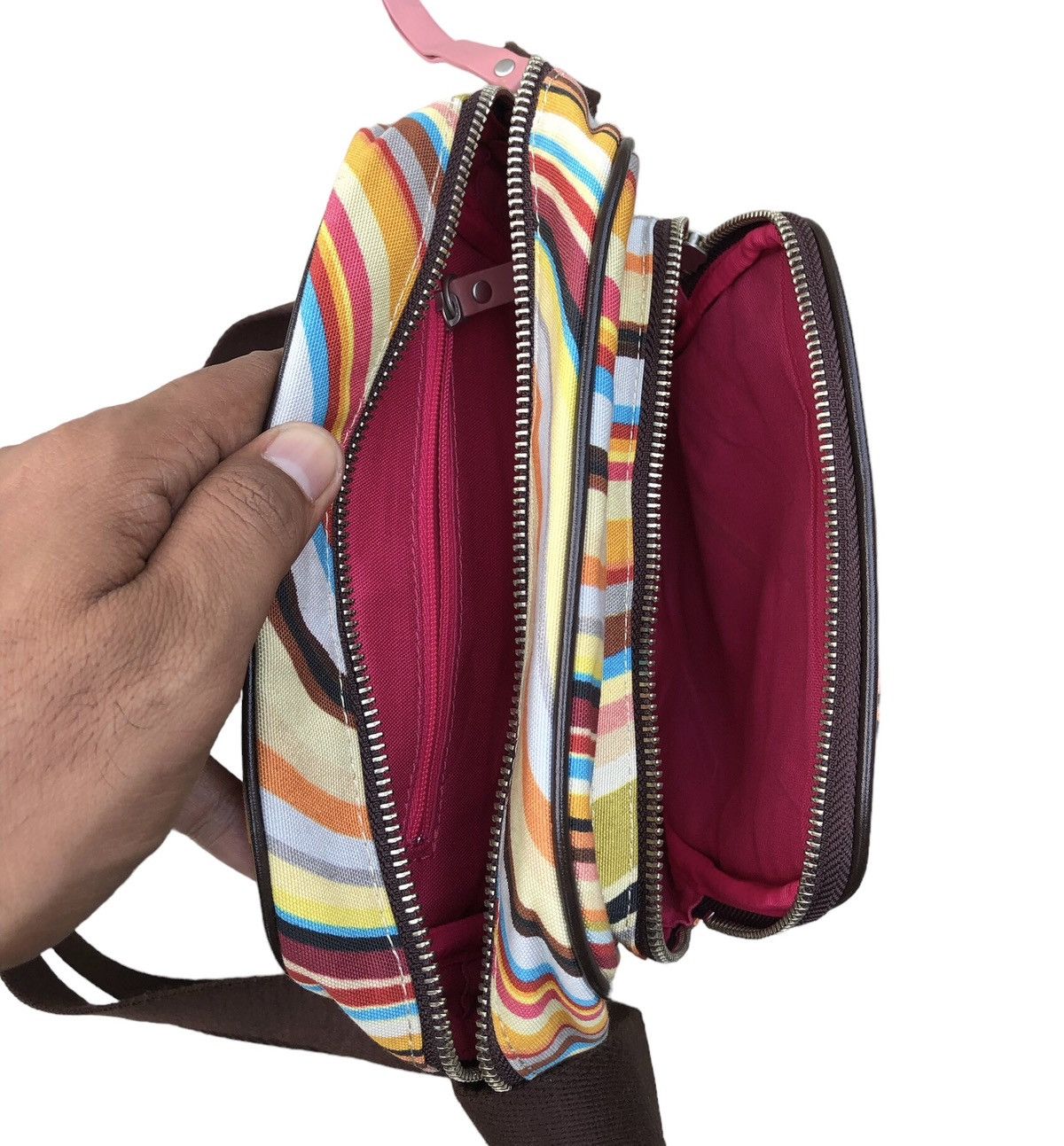Paul Smith Paul Smith Shoulder Bag Cotton Multicolor Allover Pattern Size ONE SIZE - 16 Thumbnail