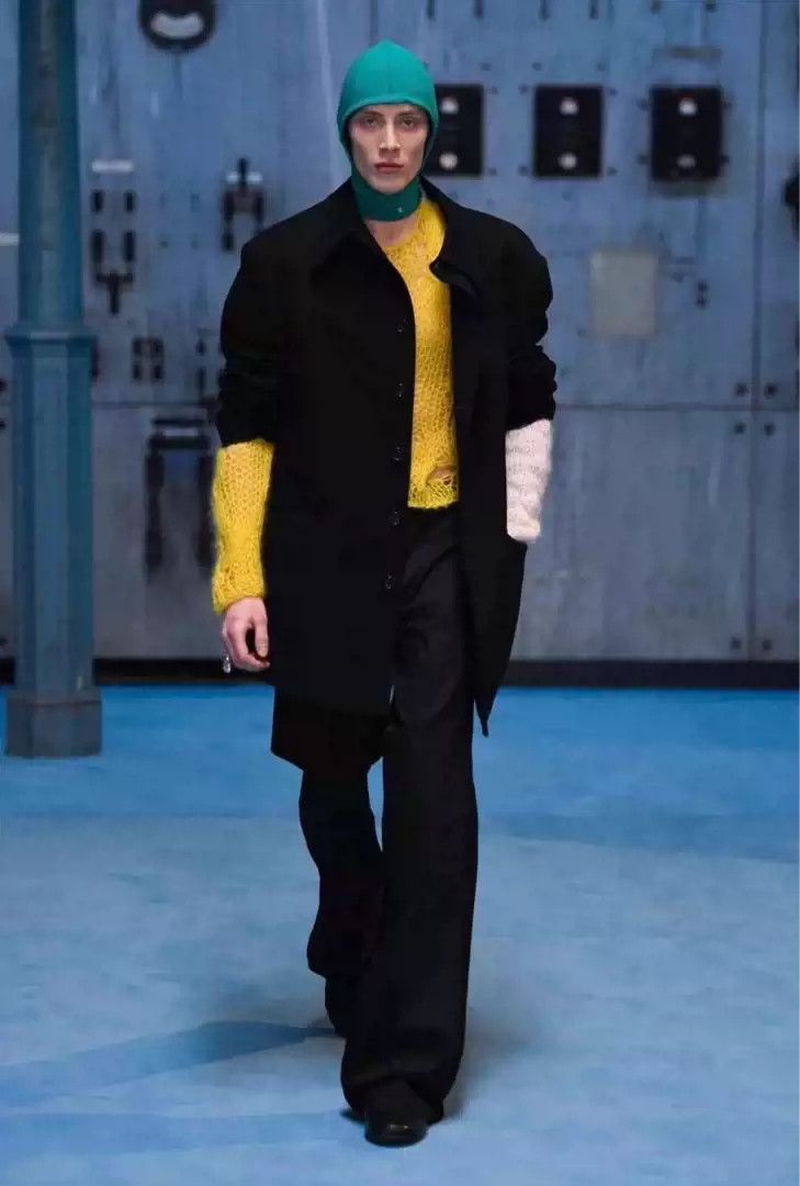 Raf Simons 21AW Contour Collar Coat Coat