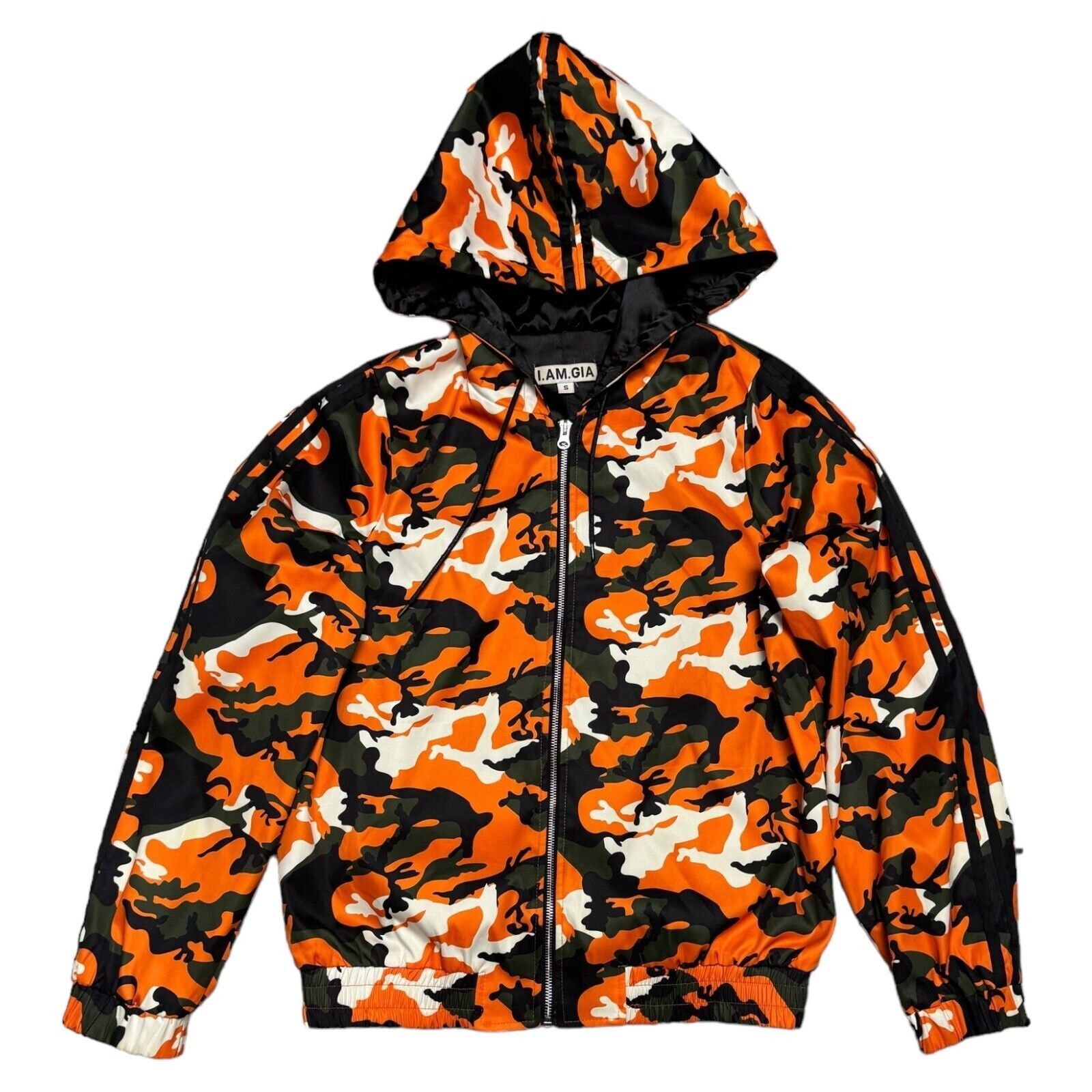 I.AM.GIA I AM GIA Luxury Designer Streetwear Orange Camo Jacket Size S / US 4 / IT 40 - 1 Thumbnail