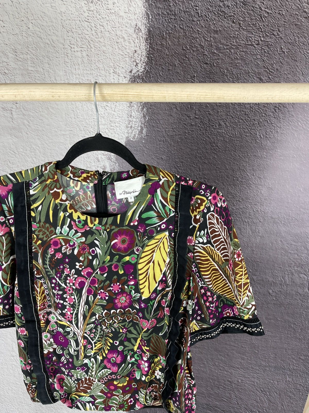 3.1 Phillip Lim 3.1 Phillip Lim flower floral multicolor pattern blouse Size S / US 4 / IT 40 - 4 Thumbnail