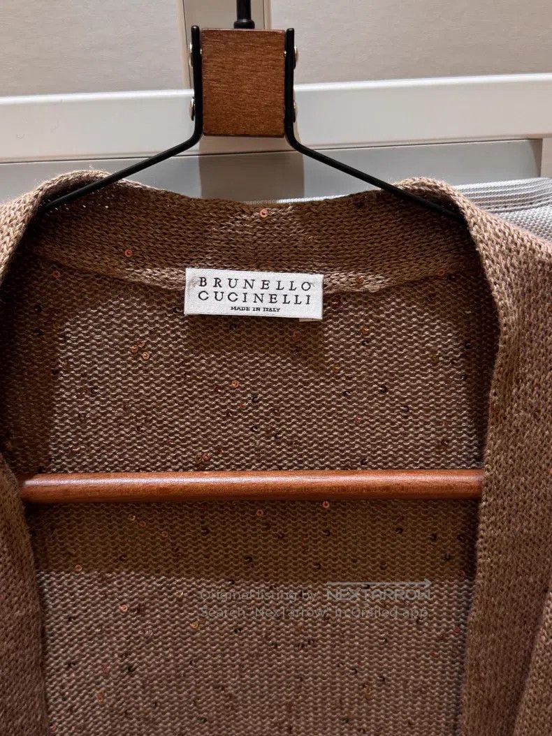 Brunello Cucinelli Brunello Cucinelli Sequined Cardigan, Linen Silk Jacket Size M / US 6-8 / IT 42-44 - 2 Thumbnail